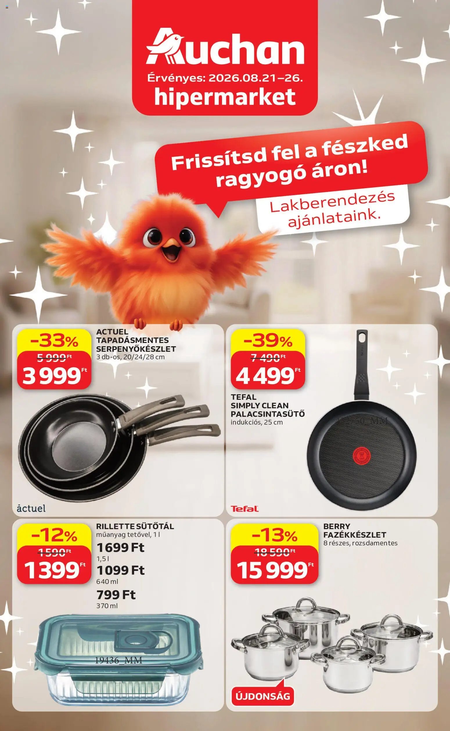 Auchan újság 2026.08.21. Auchan Lakberendezés ajánlatok