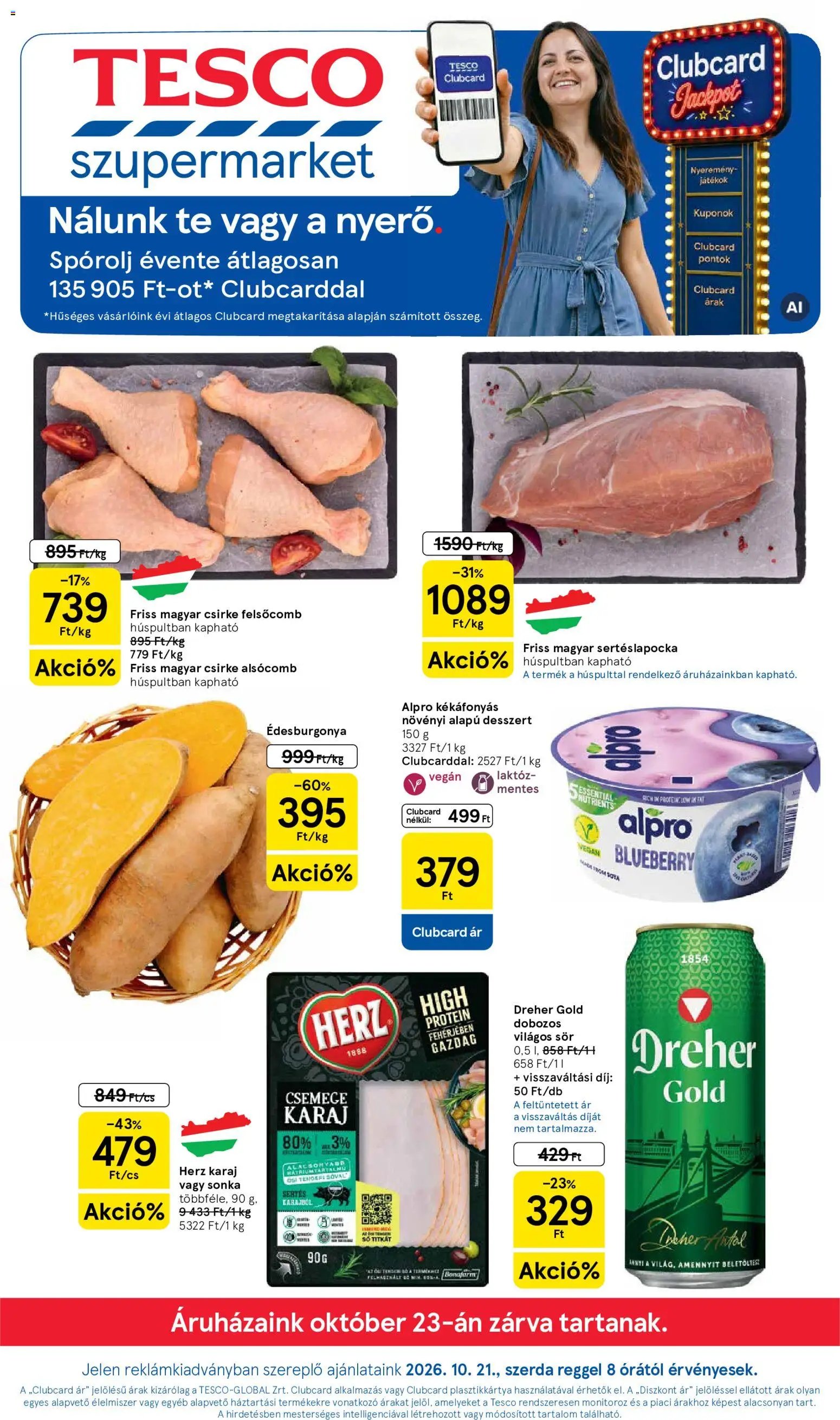 TESCO akciós újság új 2026.10.21. - szórólap online lapozható 