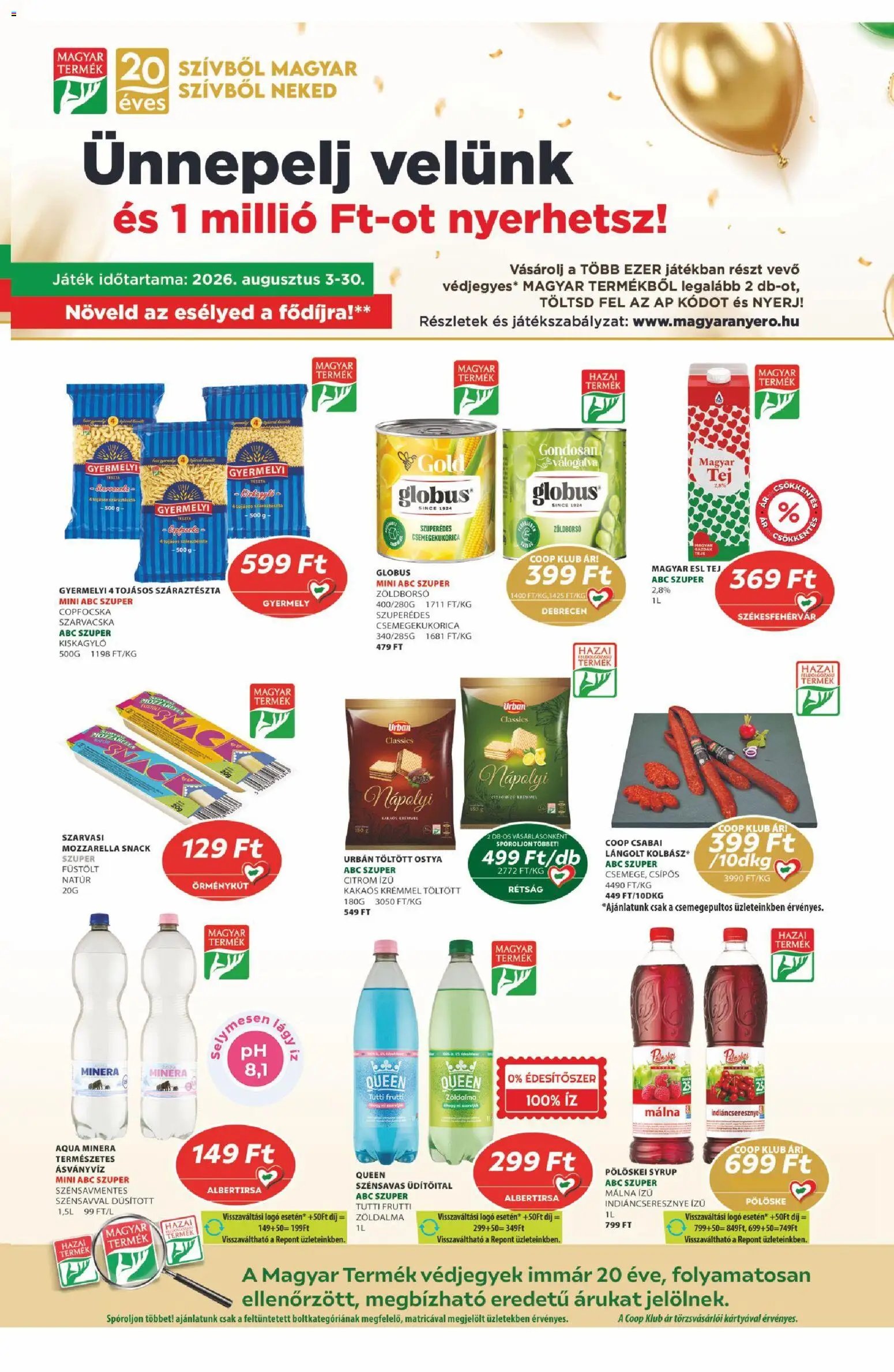 COOP újság 2026.08.13. COOP - Újság Észak Kelet Pro-Coop Zrt