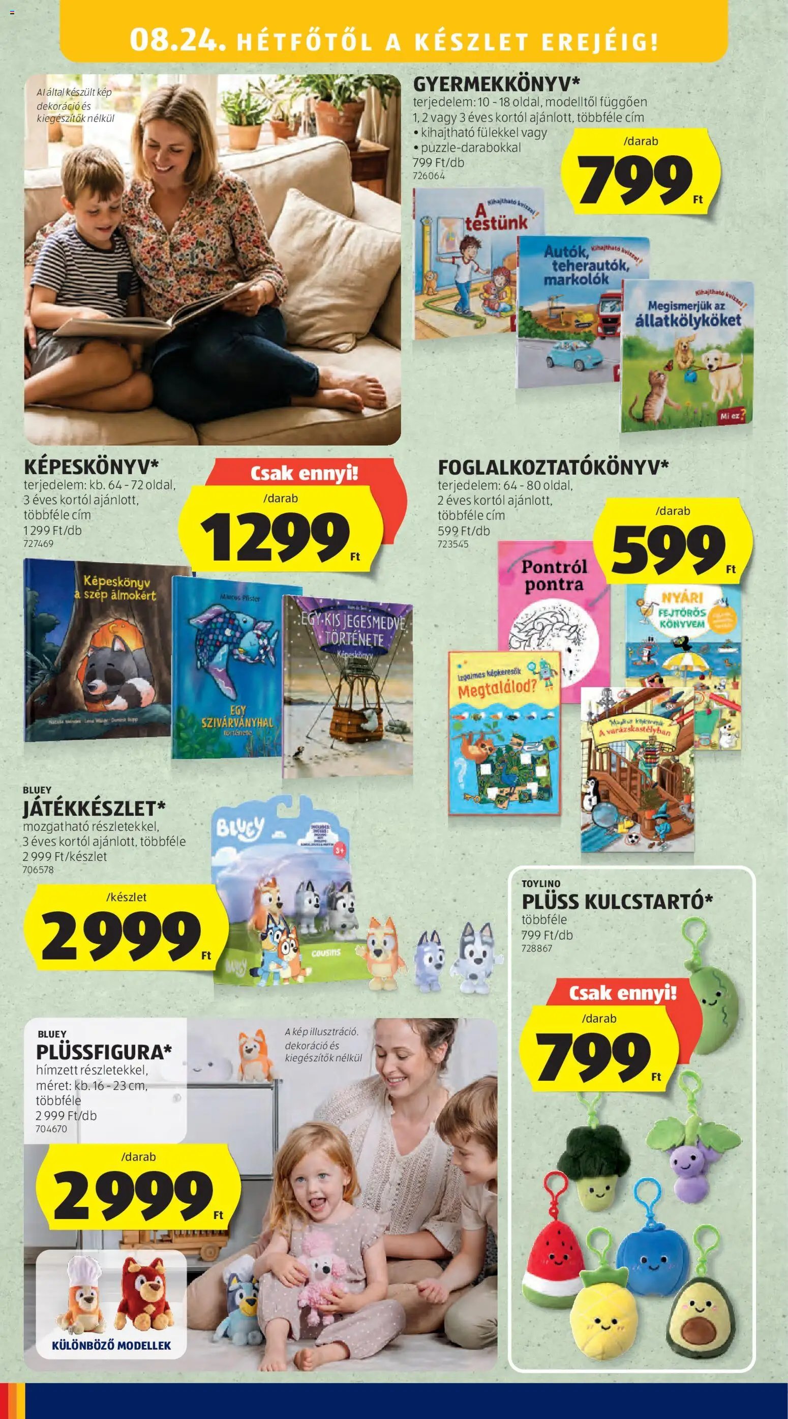 Aldi újság 2026.08.21. Aldi Középső sor termékei