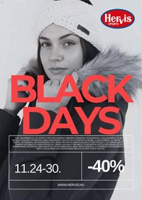Hervis Sports újság 2025.11.24. Black Friday (2025-11-24 - 2025-11-30)