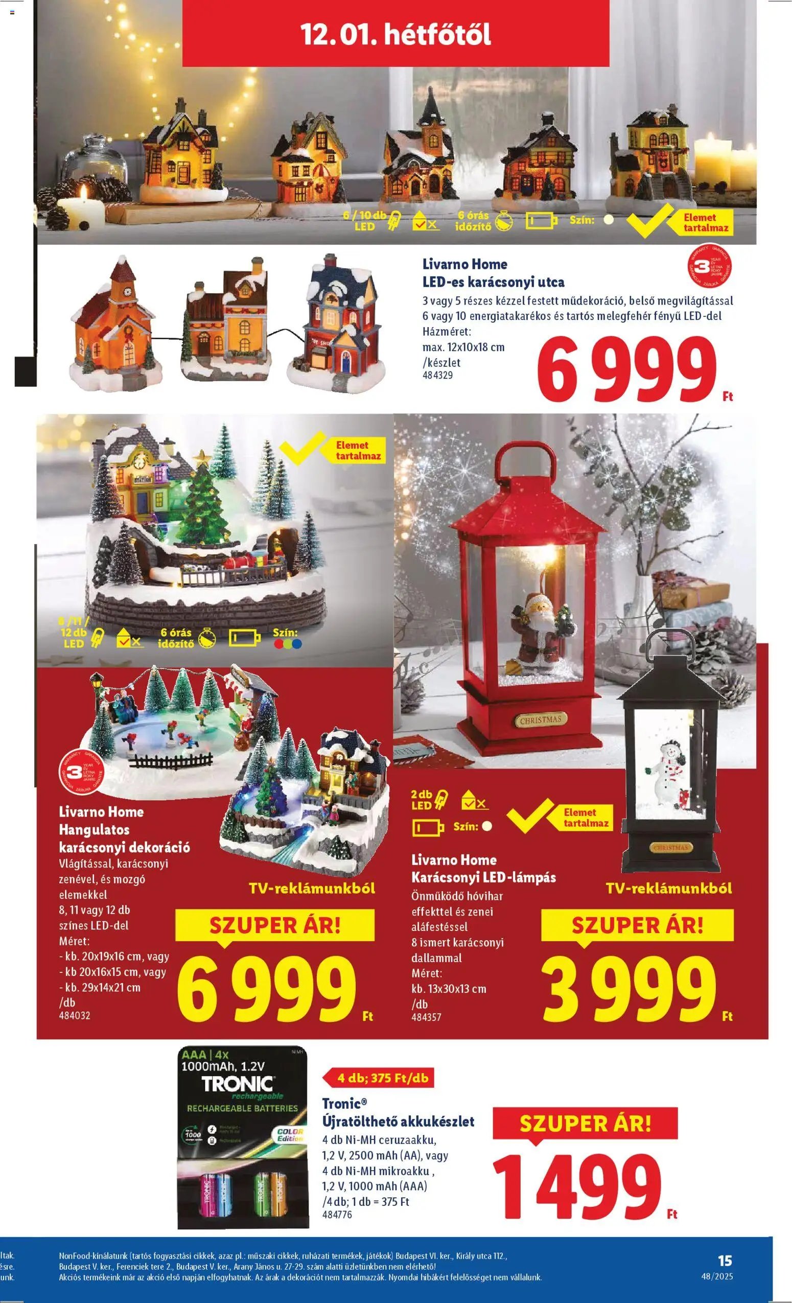 Lidl újság 2025.11.27. Nonfood kínálatunk (2025-11-27 - 2025-12-03)