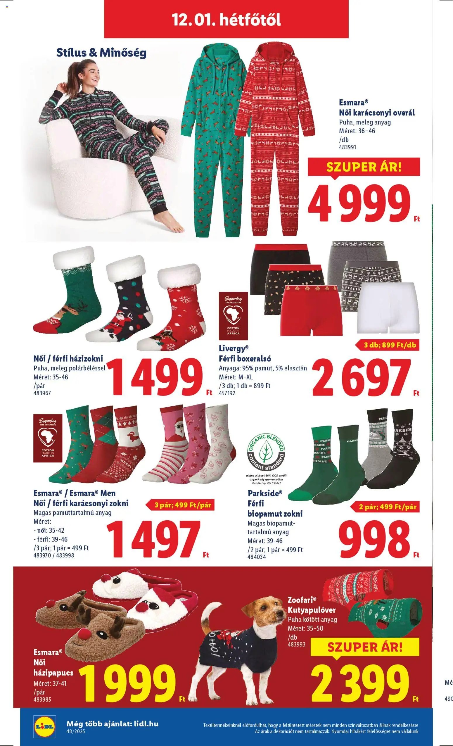 Lidl újság 2025.11.27. Nonfood kínálatunk (2025-11-27 - 2025-12-03)