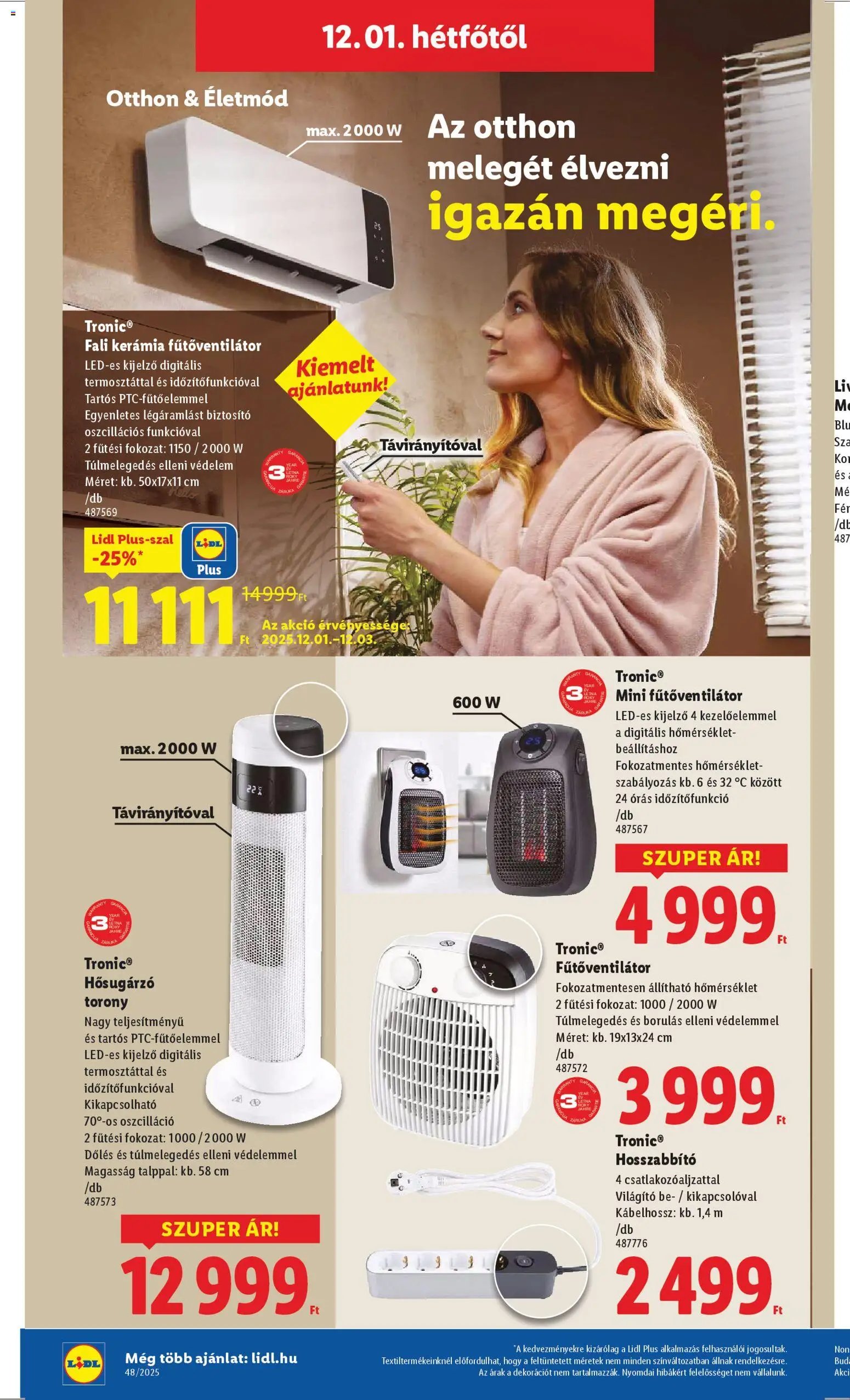 Lidl újság 2025.11.27. Nonfood kínálatunk (2025-11-27 - 2025-12-03)