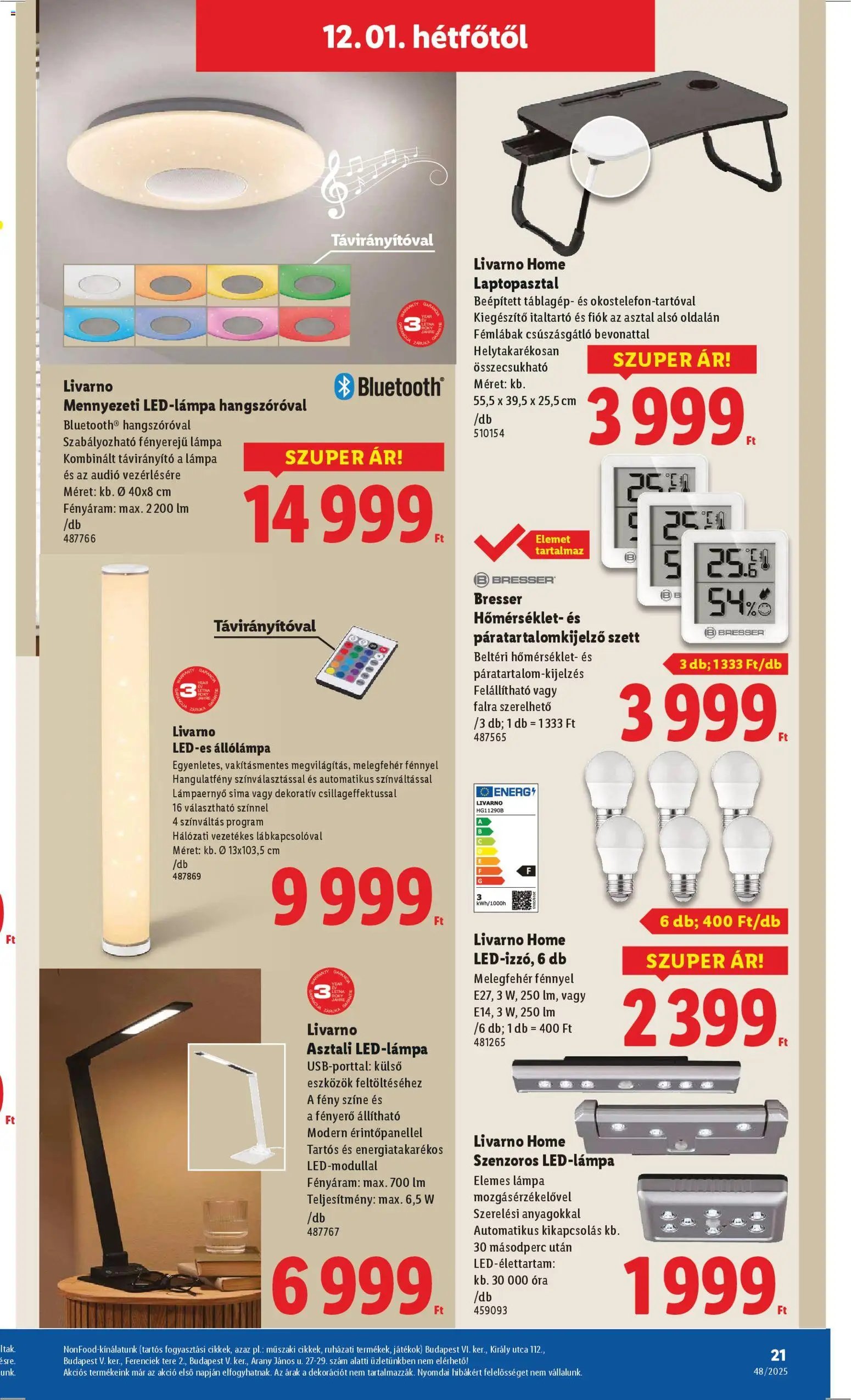 Lidl újság 2025.11.27. Nonfood kínálatunk (2025-11-27 - 2025-12-03)