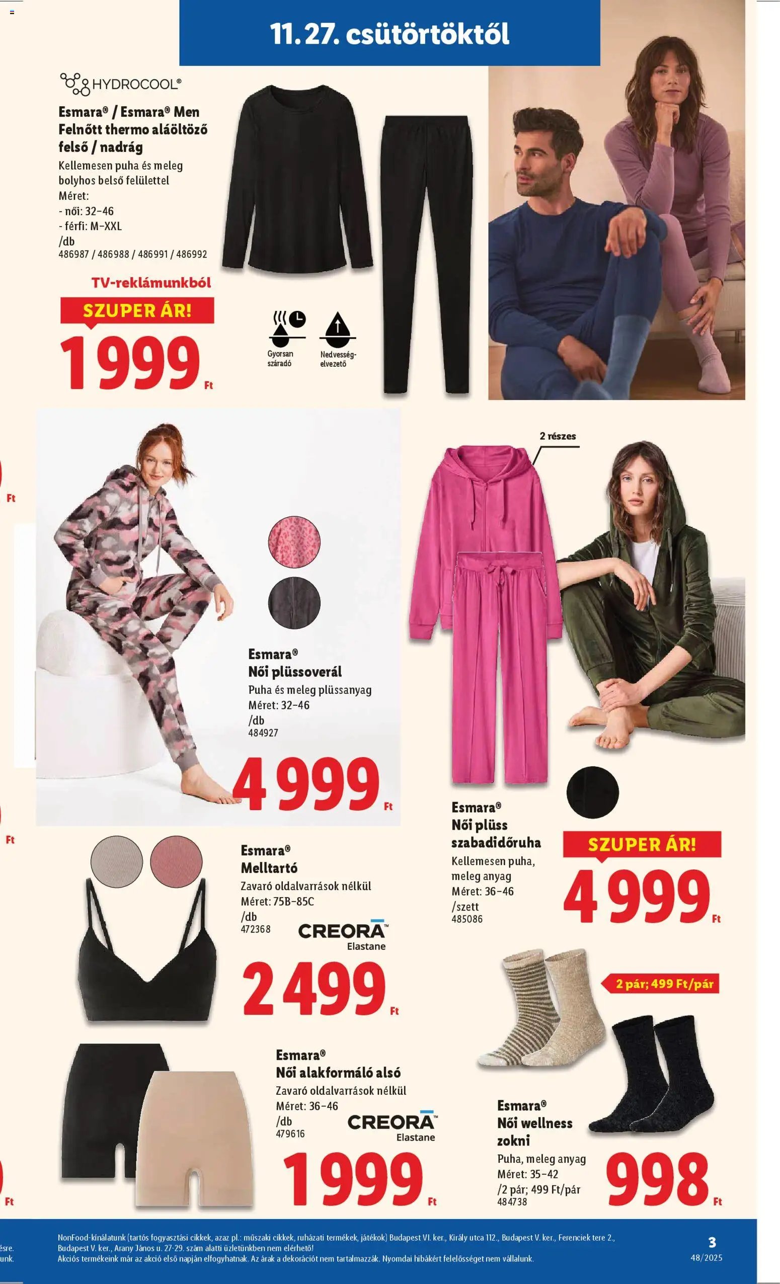 Lidl újság 2025.11.27. Nonfood kínálatunk (2025-11-27 - 2025-12-03)