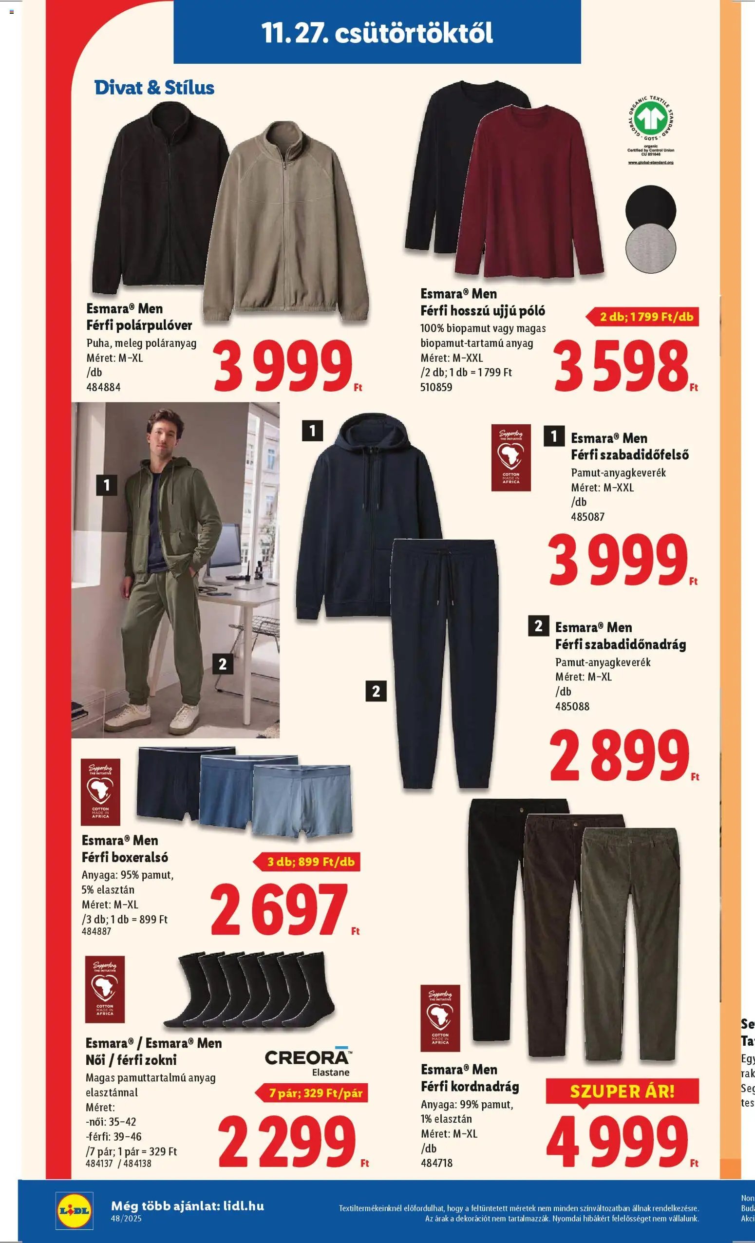 Lidl újság 2025.11.27. Nonfood kínálatunk (2025-11-27 - 2025-12-03)