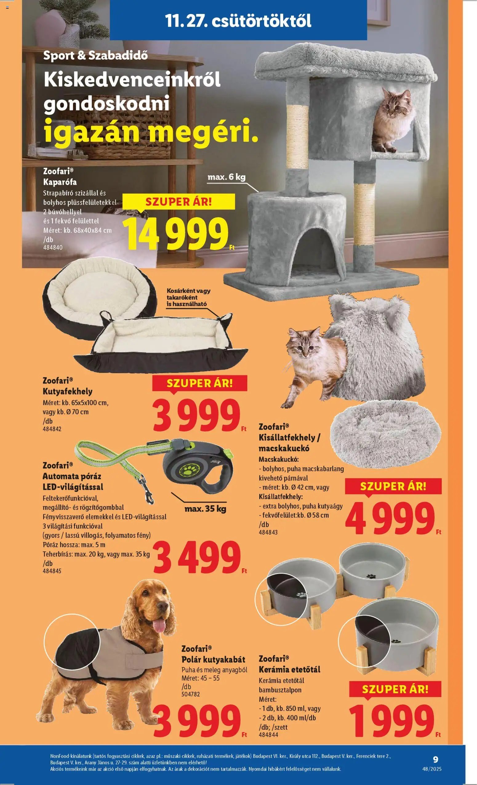 Lidl újság 2025.11.27. Nonfood kínálatunk (2025-11-27 - 2025-12-03)