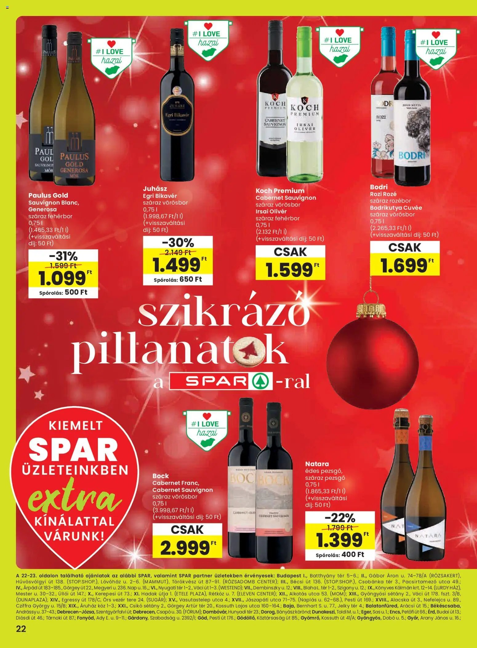 Spar újság 2025.11.20. Extra ajánlat (2025-11-20 - 2025-11-26)