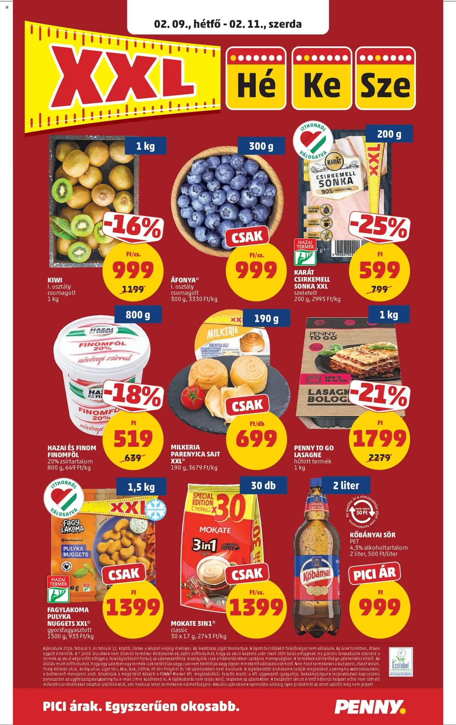 PENNY újság 2026.02.05. Akciós újság PENNY (2026-02-05 - 2026-02-11)