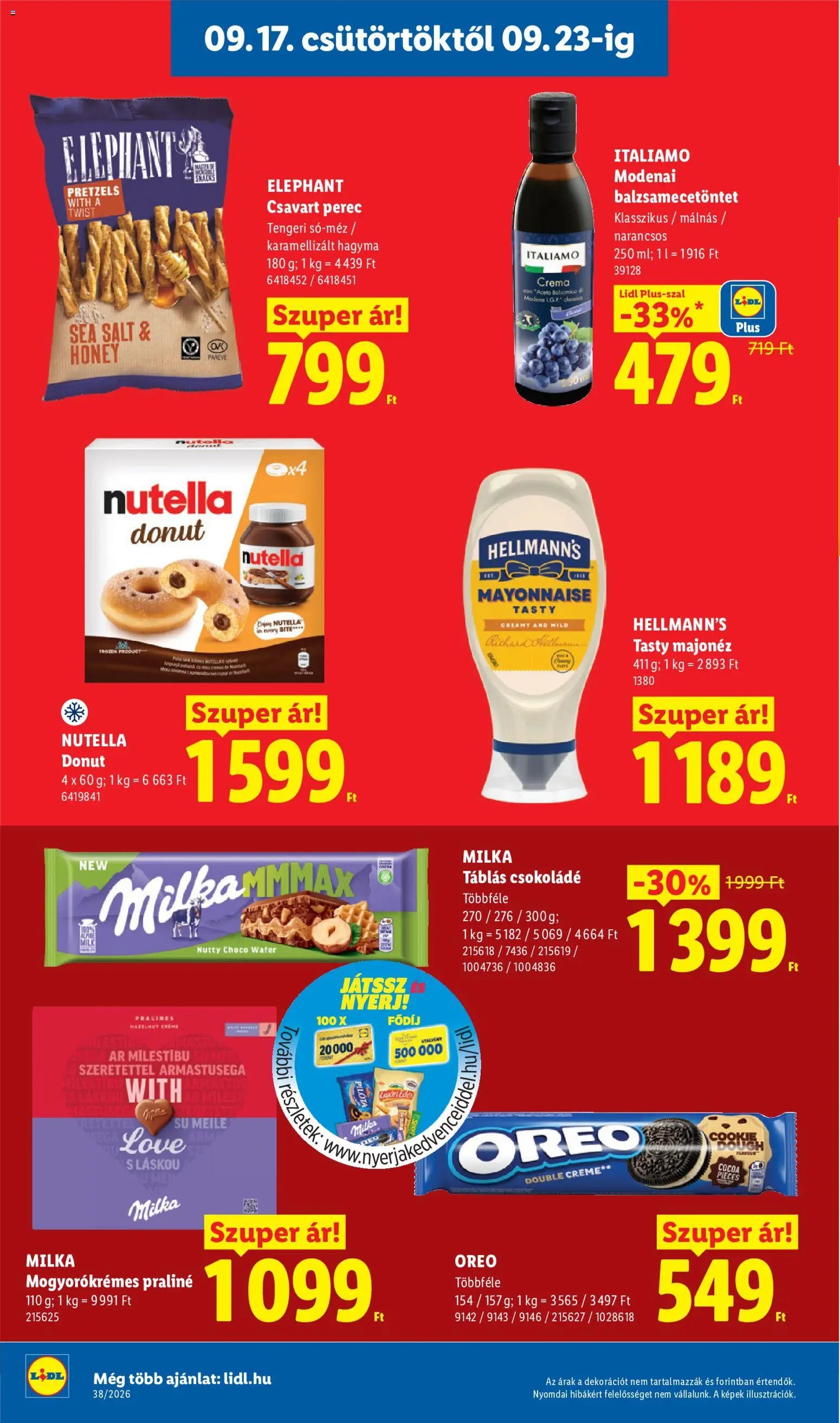 Lidl újság 2026.09.17. Lidl akciós újság