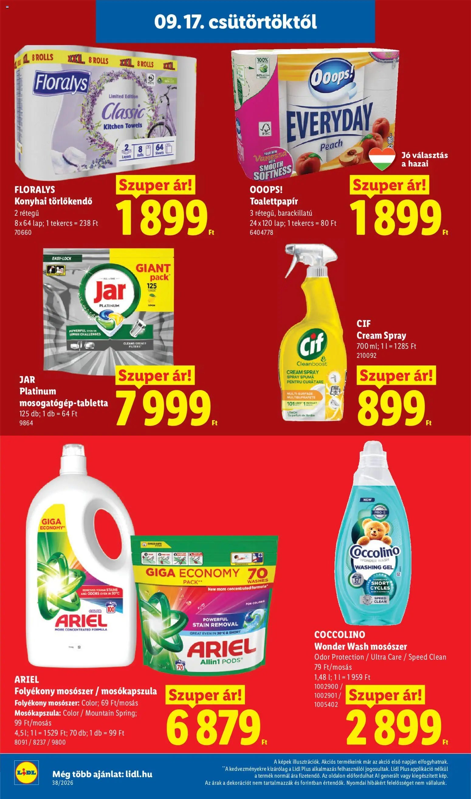 Lidl újság 2026.09.17. Lidl akciós újság