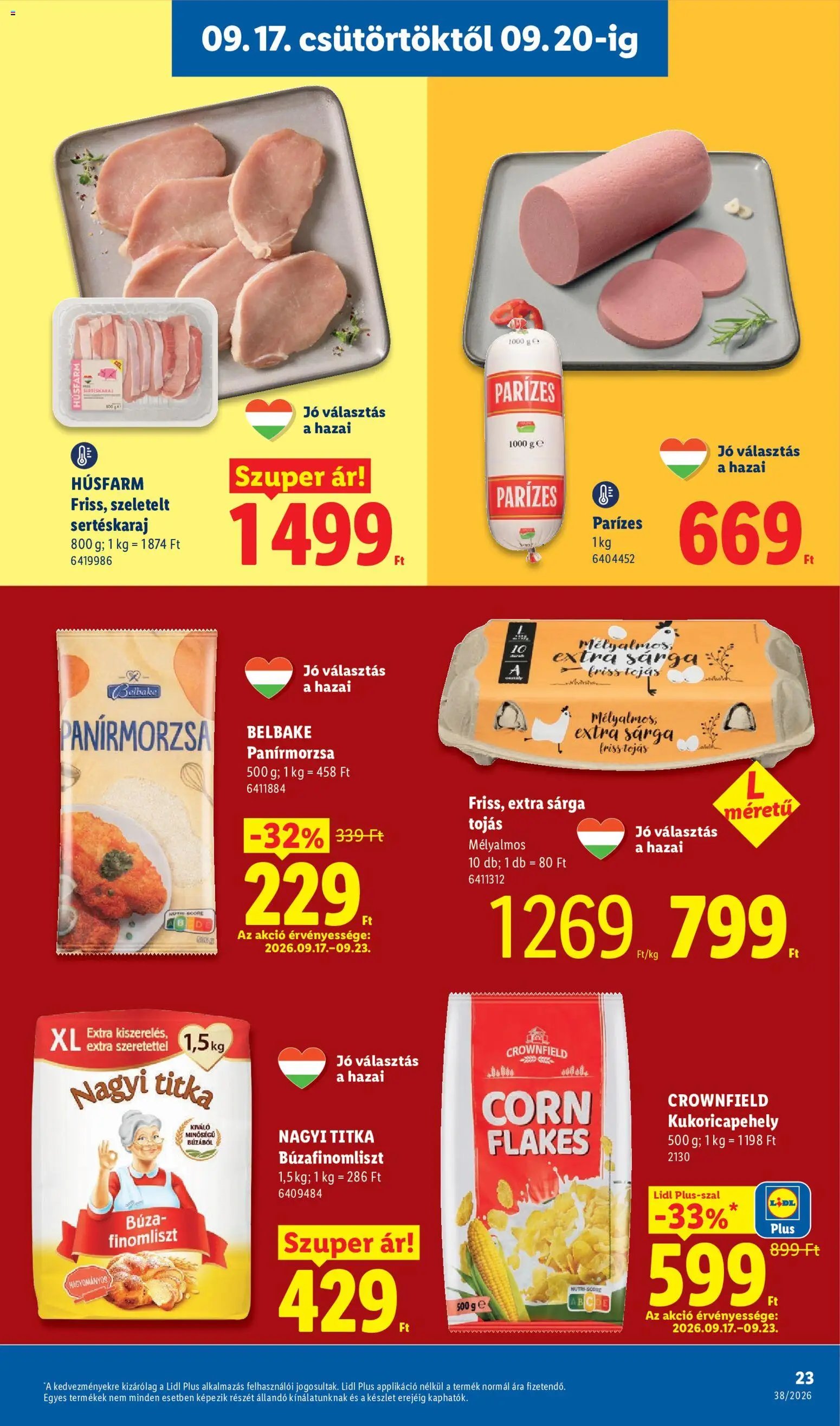 Lidl újság 2026.09.17. Lidl akciós újság