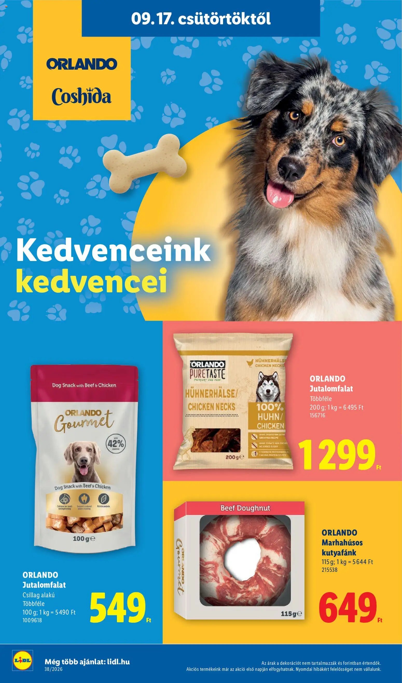 Lidl újság 2026.09.17. Lidl akciós újság