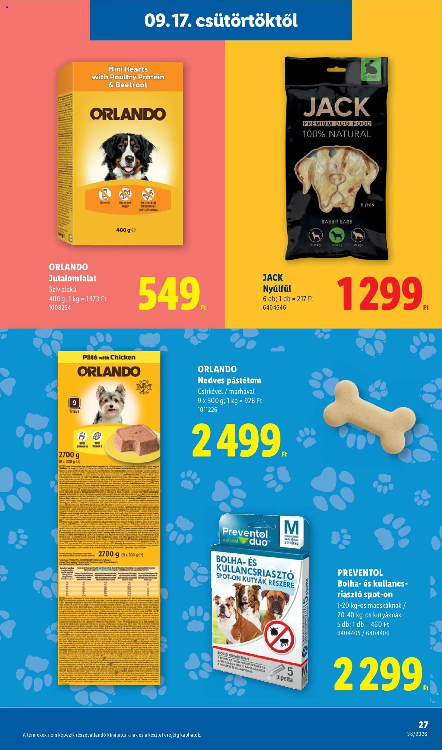 Lidl újság 2026.09.17. Lidl akciós újság