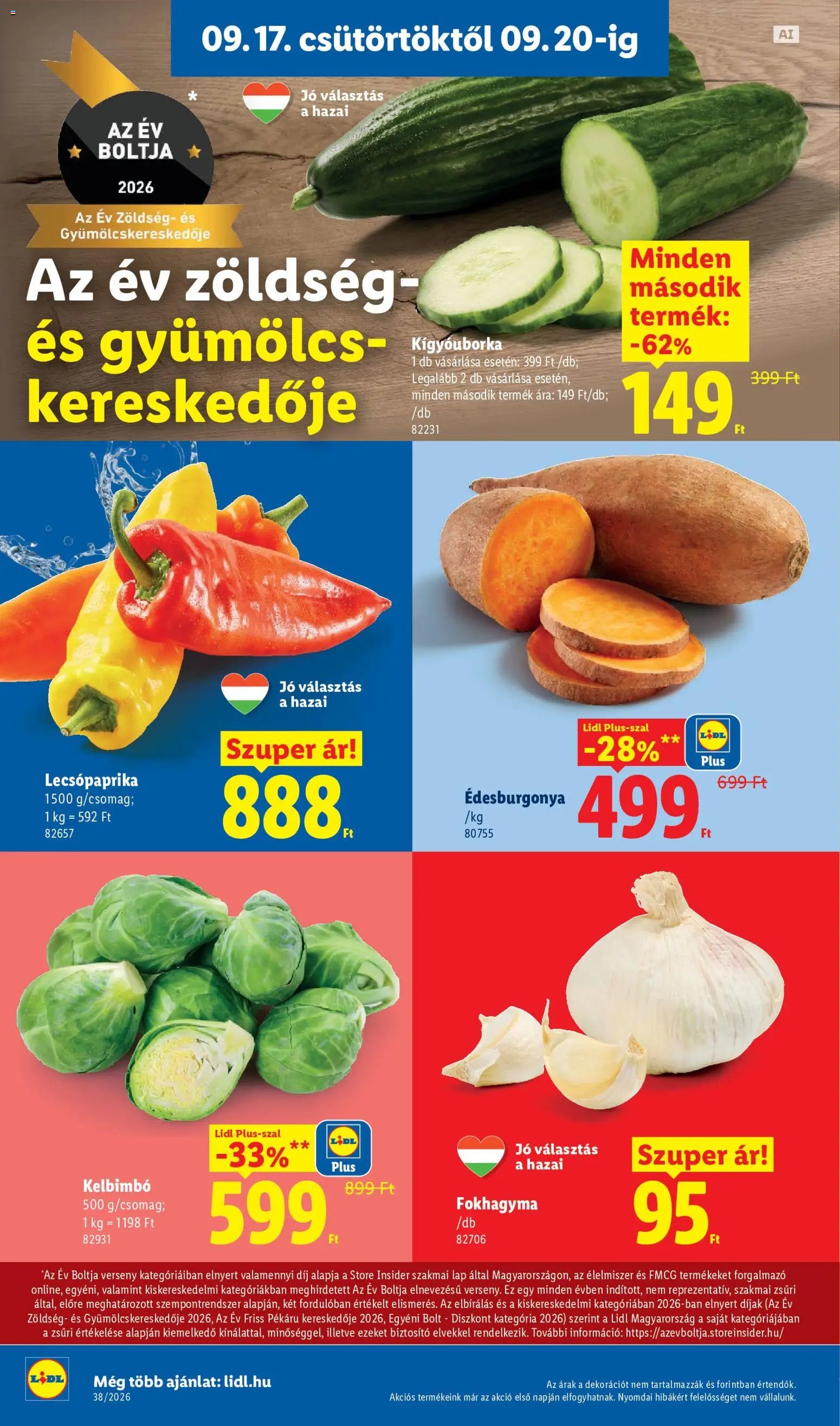 Lidl újság 2026.09.17. Lidl akciós újság