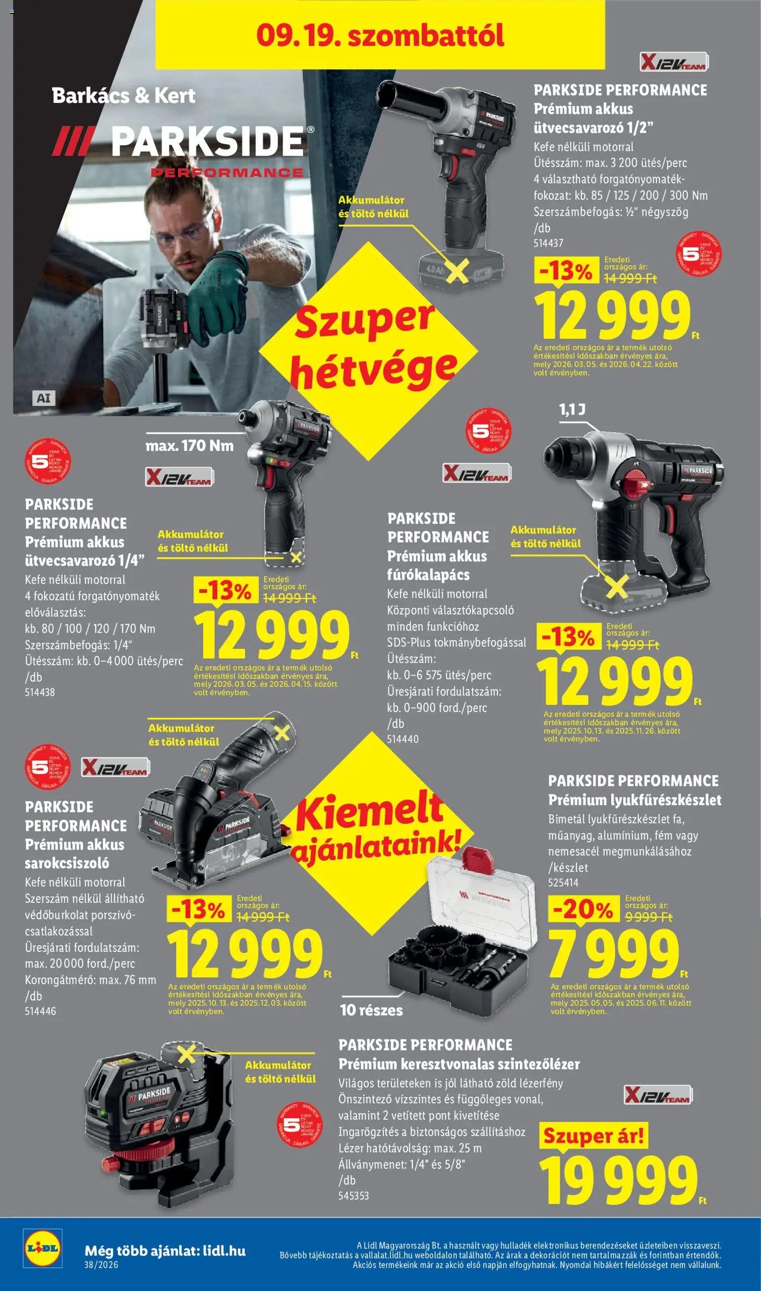 Lidl újság 2026.09.17. Lidl akciós újság