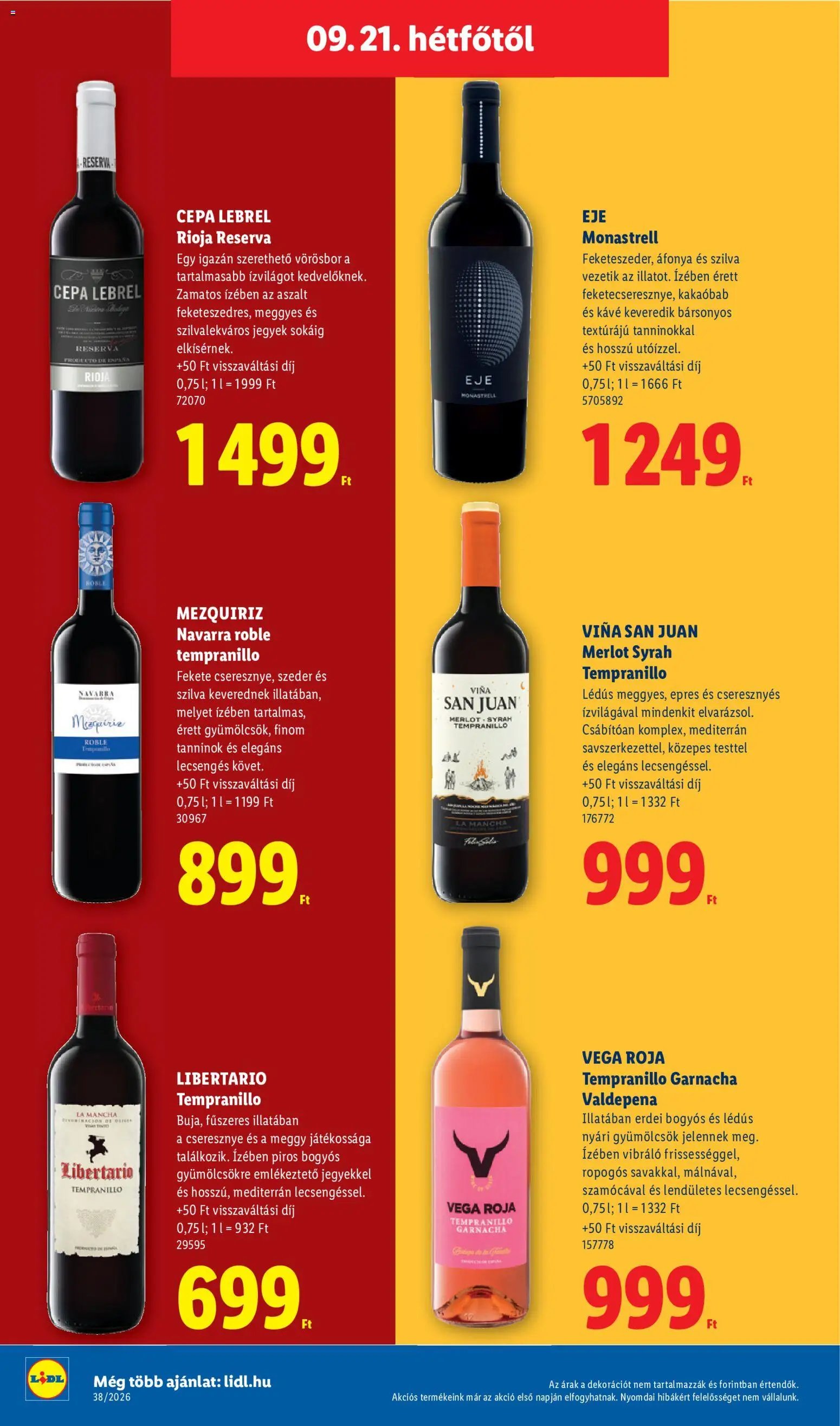 Lidl újság 2026.09.17. Lidl akciós újság