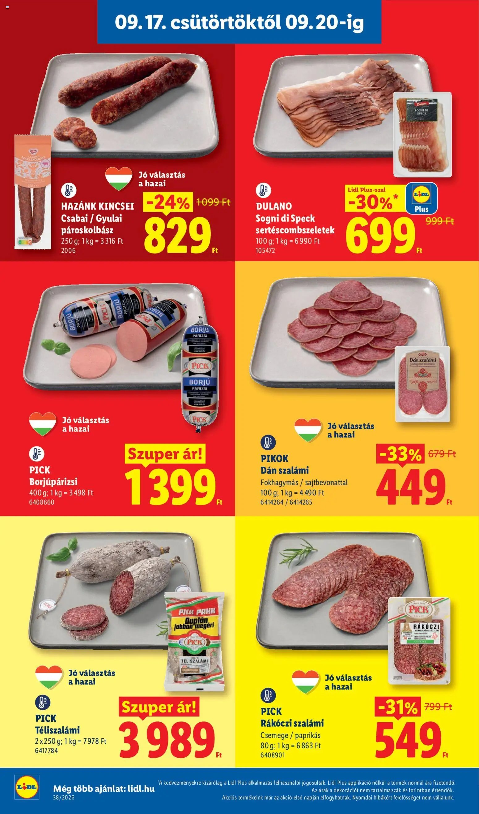 Lidl újság 2026.09.17. Lidl akciós újság