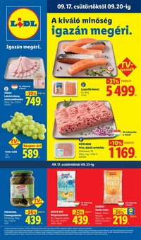 Lidl újság 2026.09.17. Lidl akciós újság