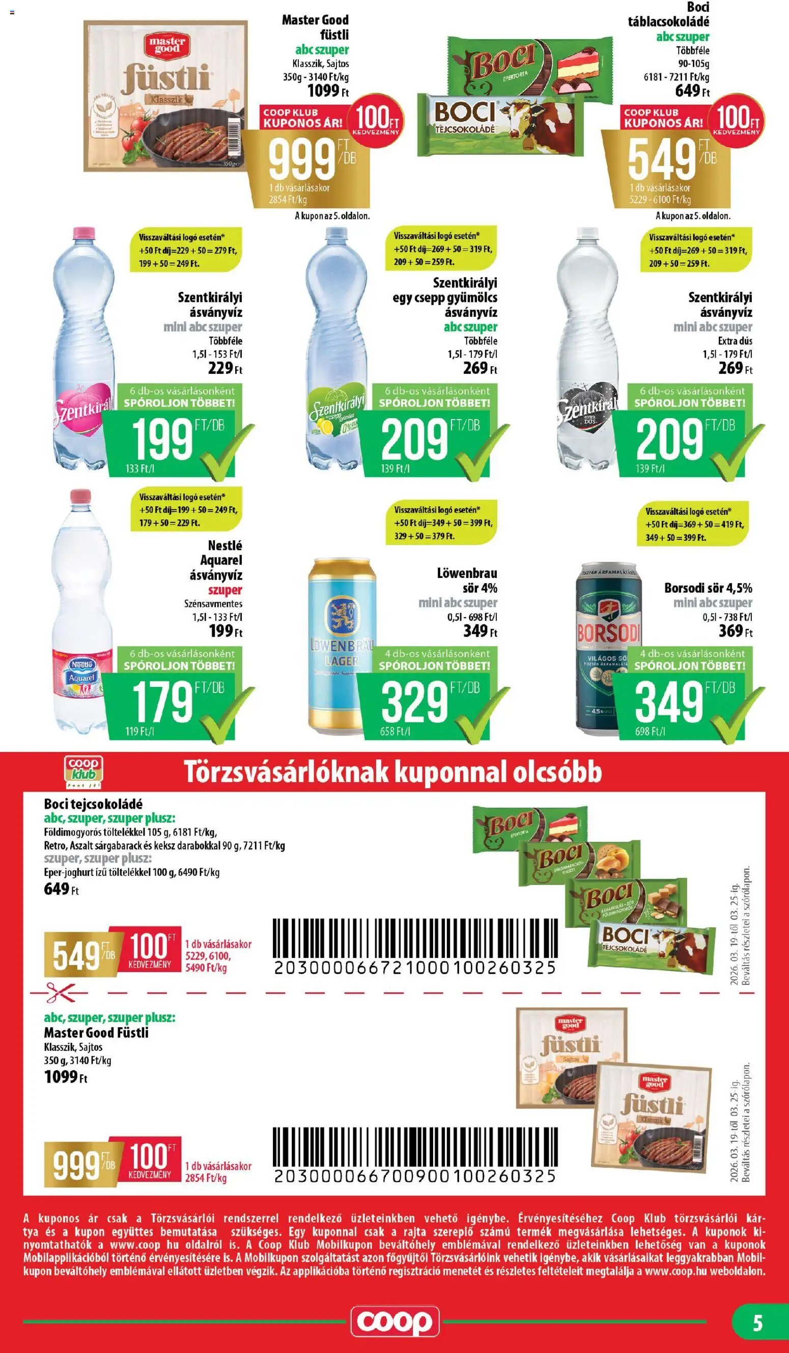 COOP újság 2026.03.19. COOP - Mini & Abc & Szuper / Nyírzem (2026-03-19 - 2026-03-25)
