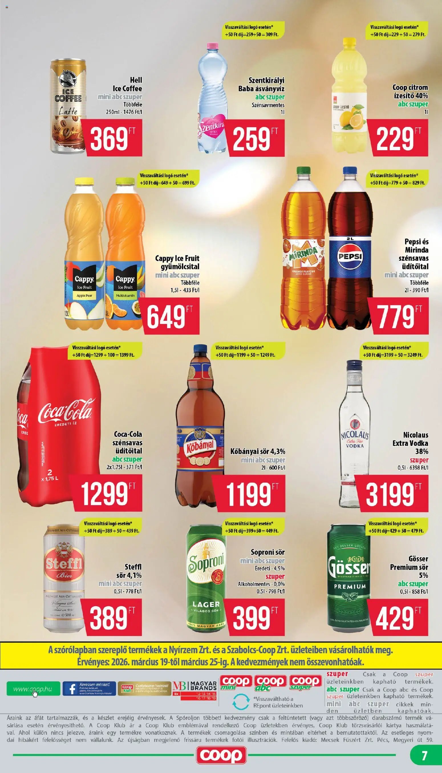 COOP újság 2026.03.19. COOP - Mini & Abc & Szuper / Nyírzem (2026-03-19 - 2026-03-25)