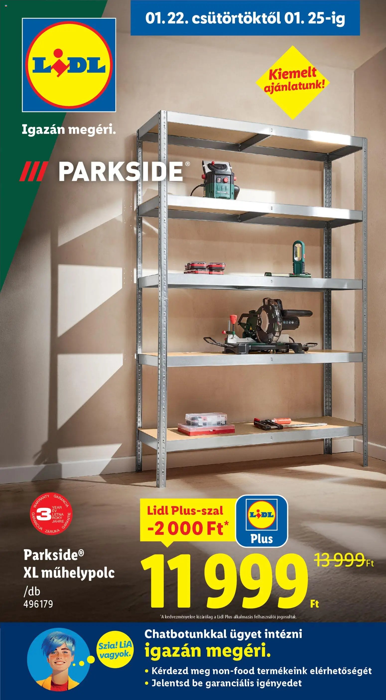 Lidl újság 2026.01.22. Nonfood kínálatunk (2026-01-22 - 2026-01-25)