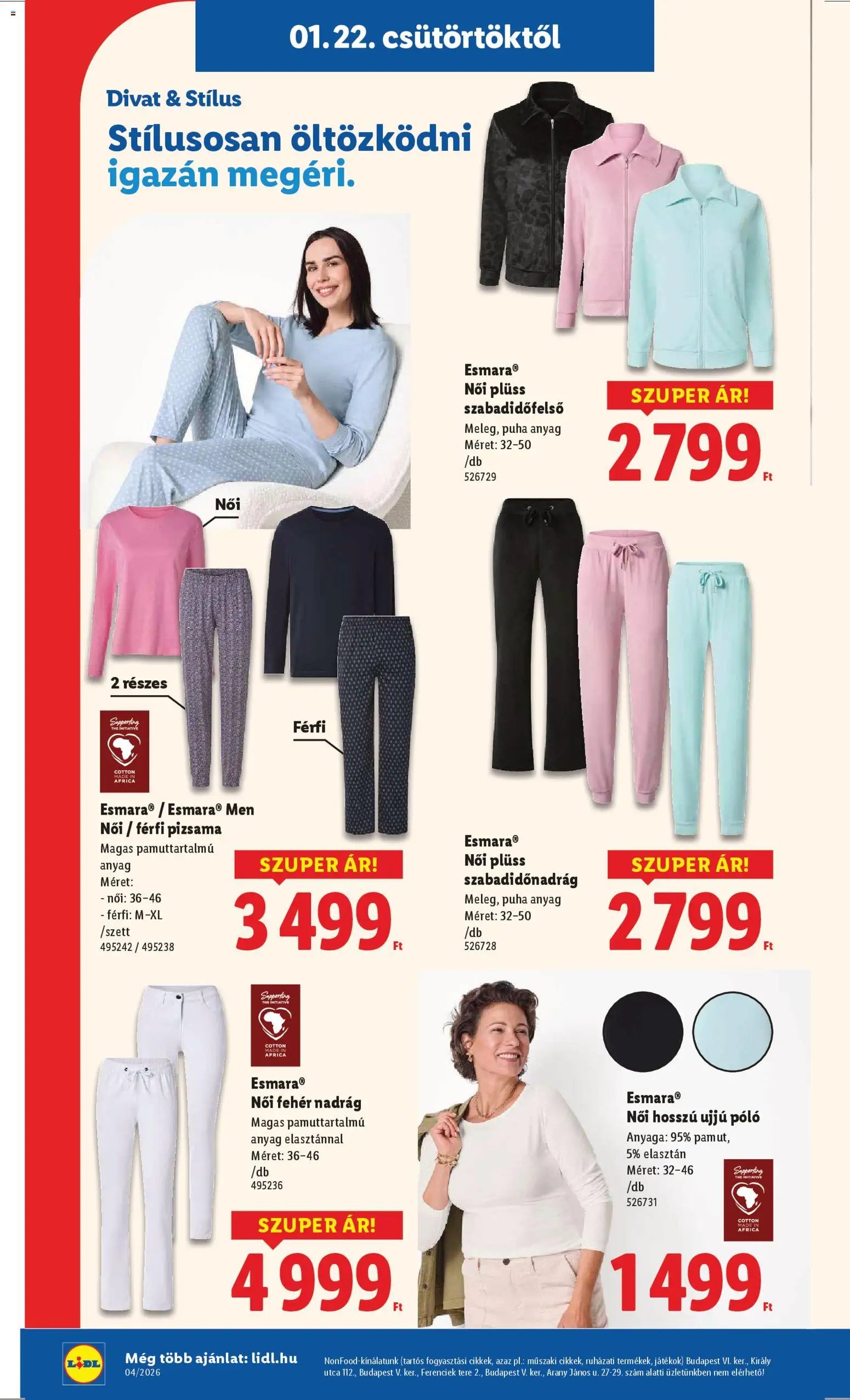 Lidl újság 2026.01.22. Nonfood kínálatunk (2026-01-22 - 2026-01-25)