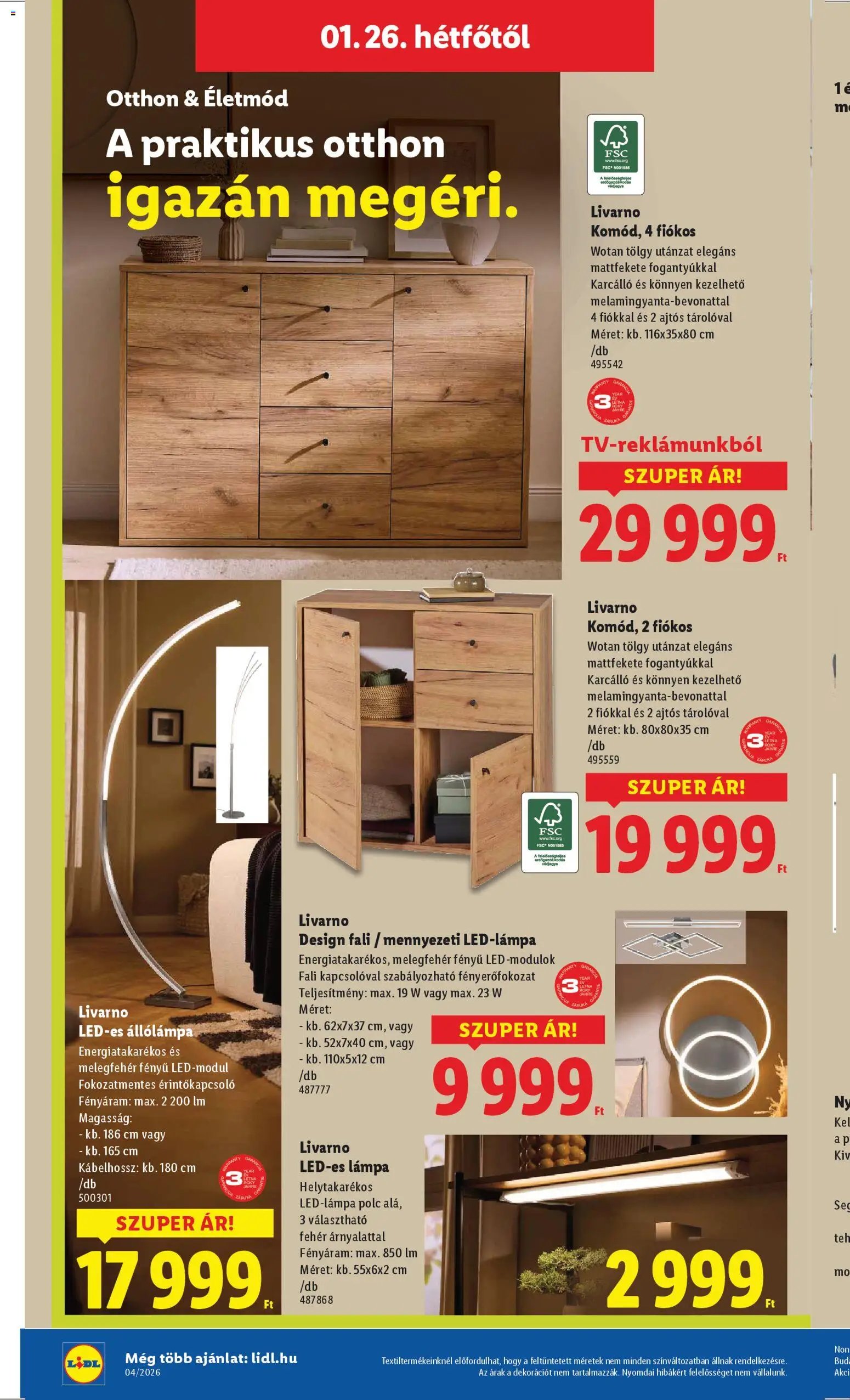 Lidl újság 2026.01.22. Nonfood kínálatunk (2026-01-22 - 2026-01-25)