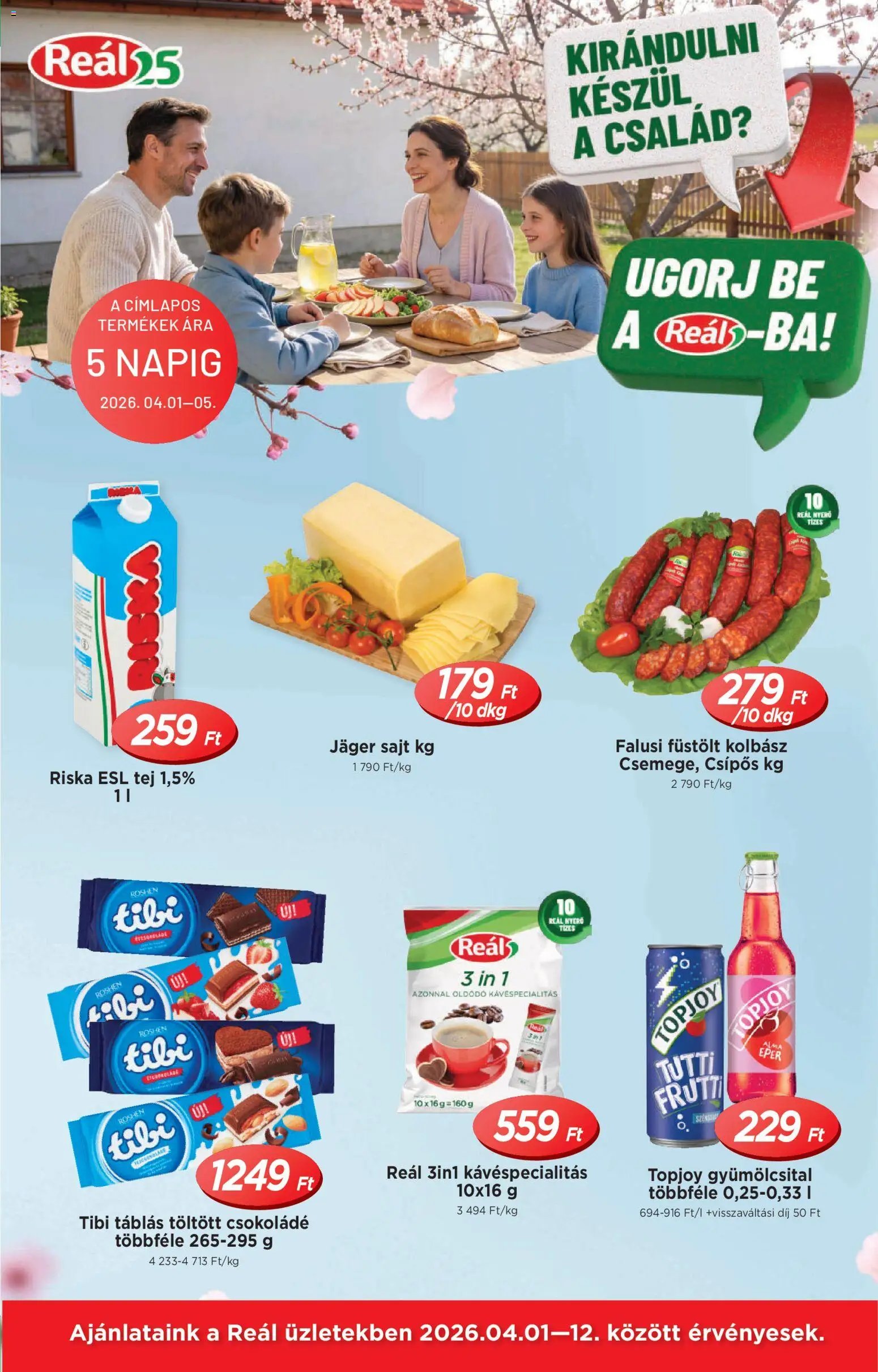 Reál újság 2026.04.01. Reál akciós újság (2026-04-01 - 2026-04-12)