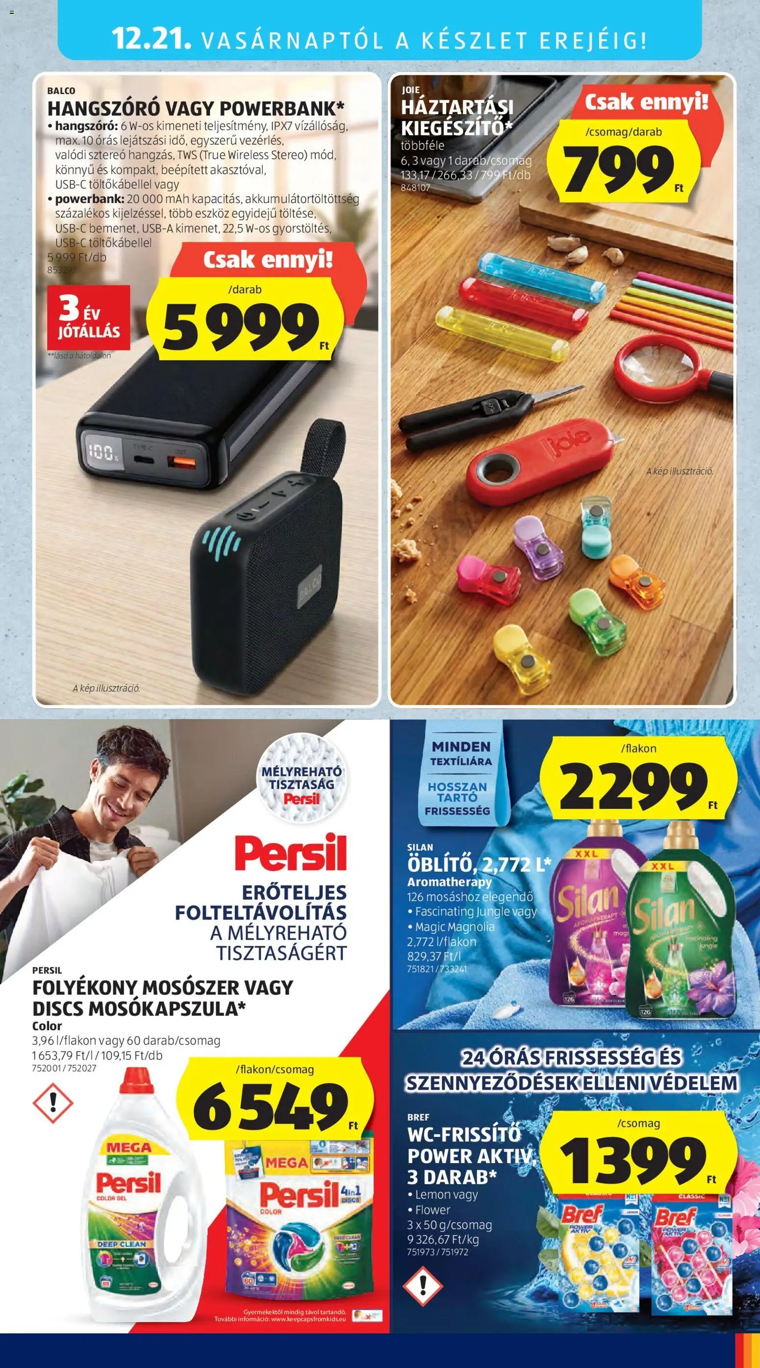 Aldi újság 2025.12.18. Középső sor termékei (2025-12-18 - 2025-12-24)