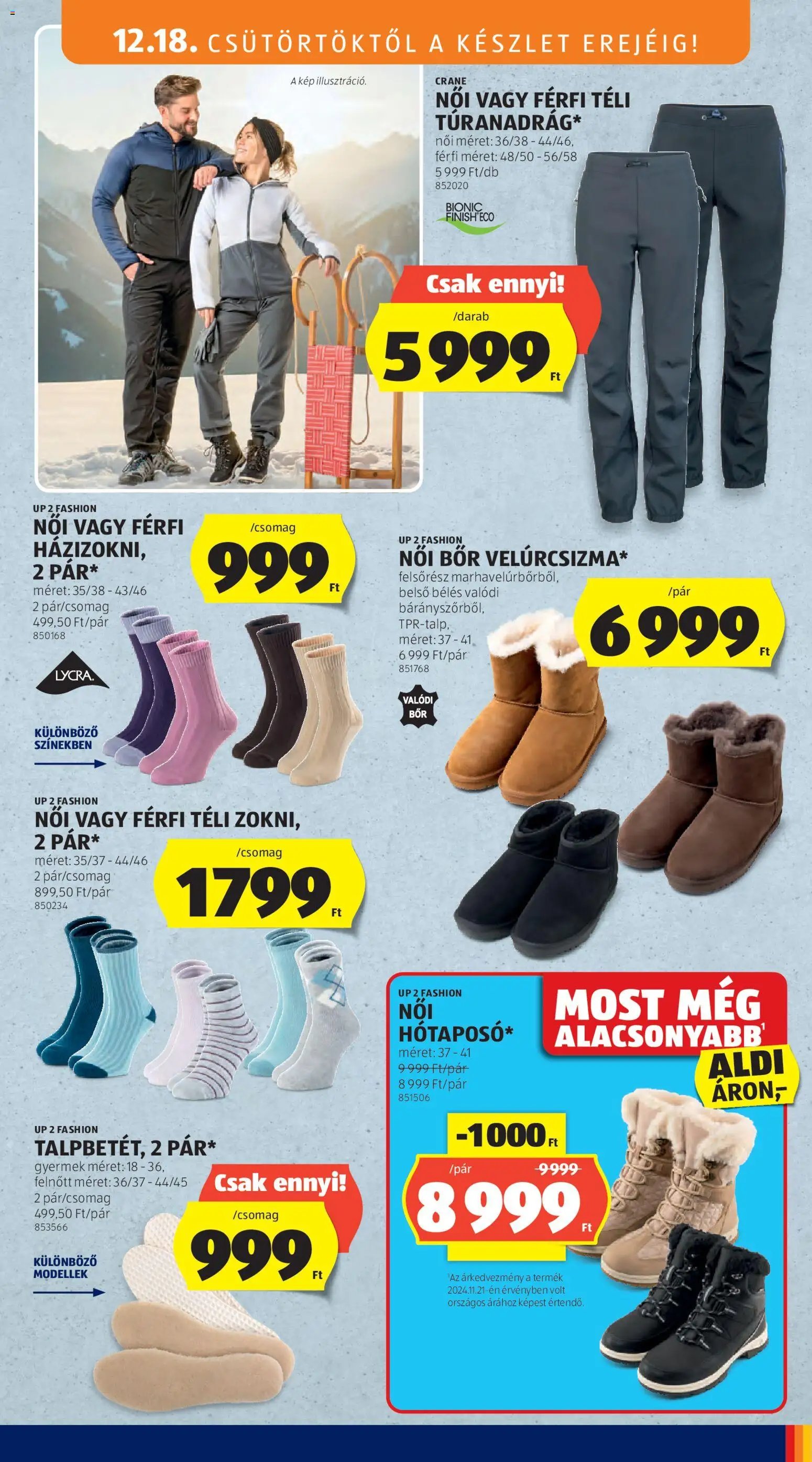 Aldi újság 2025.12.18. Középső sor termékei (2025-12-18 - 2025-12-24)