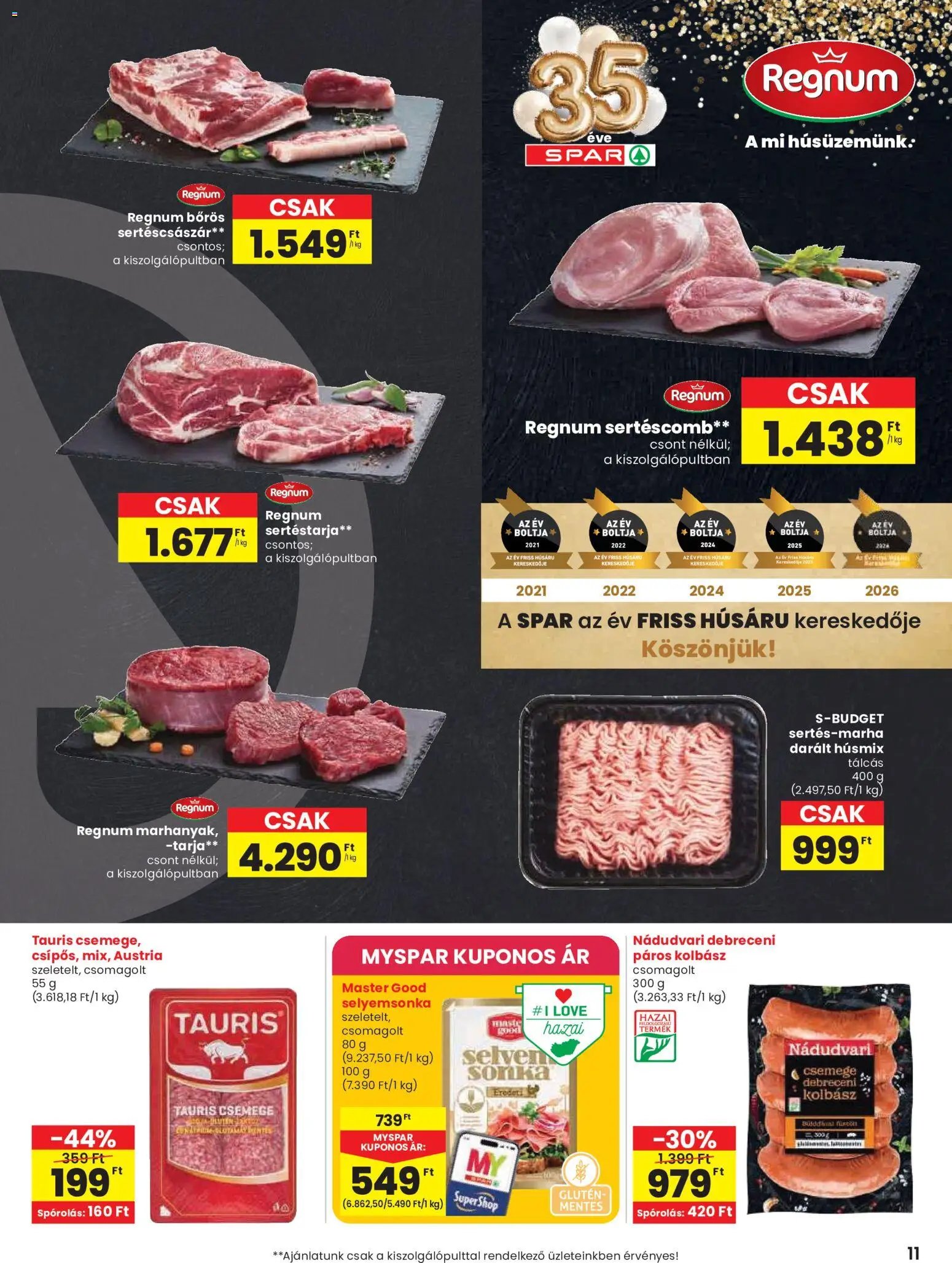 Spar újság 2026.10.08. Spar akciós újság