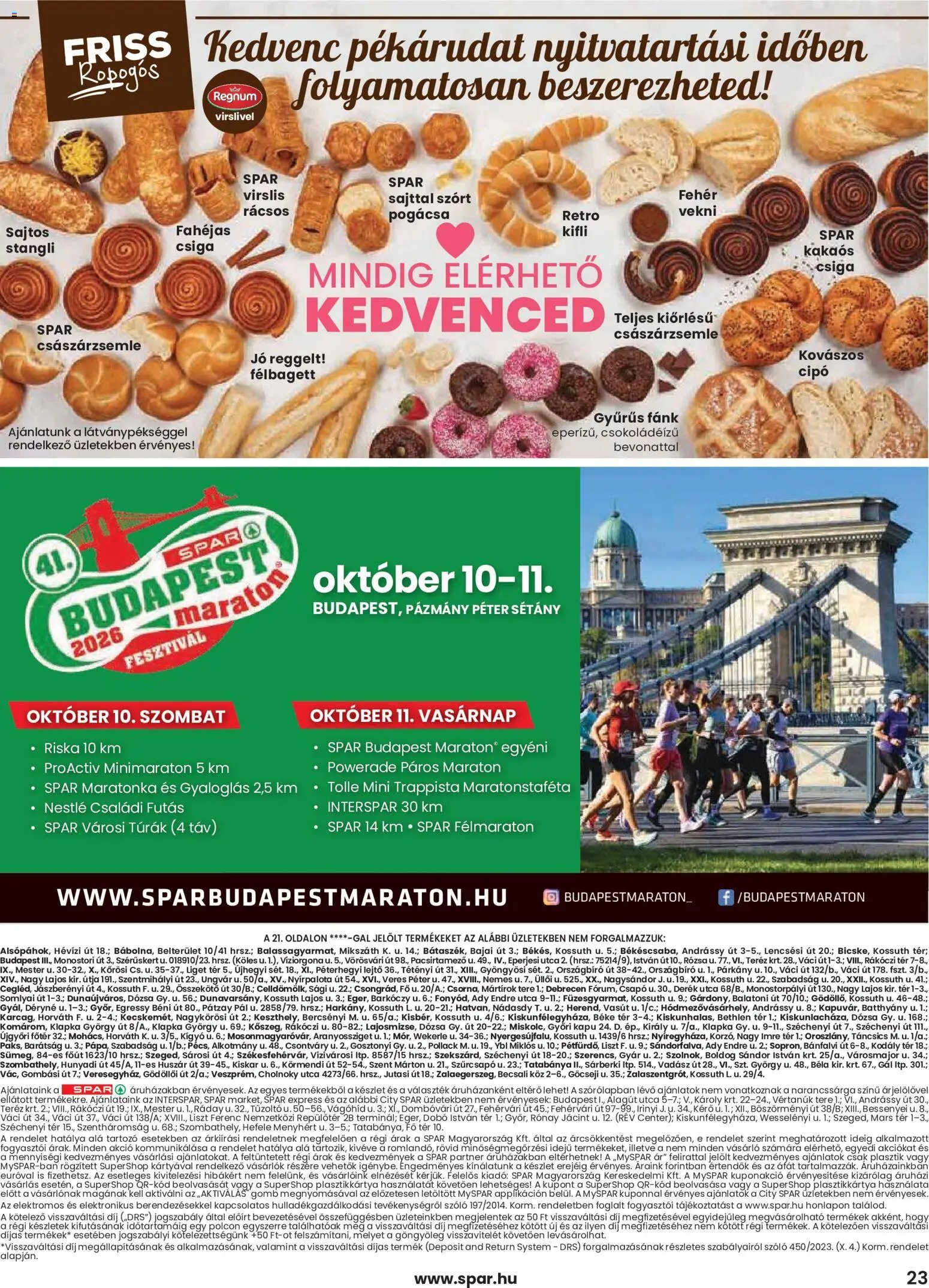 Spar újság 2026.10.08. Spar akciós újság