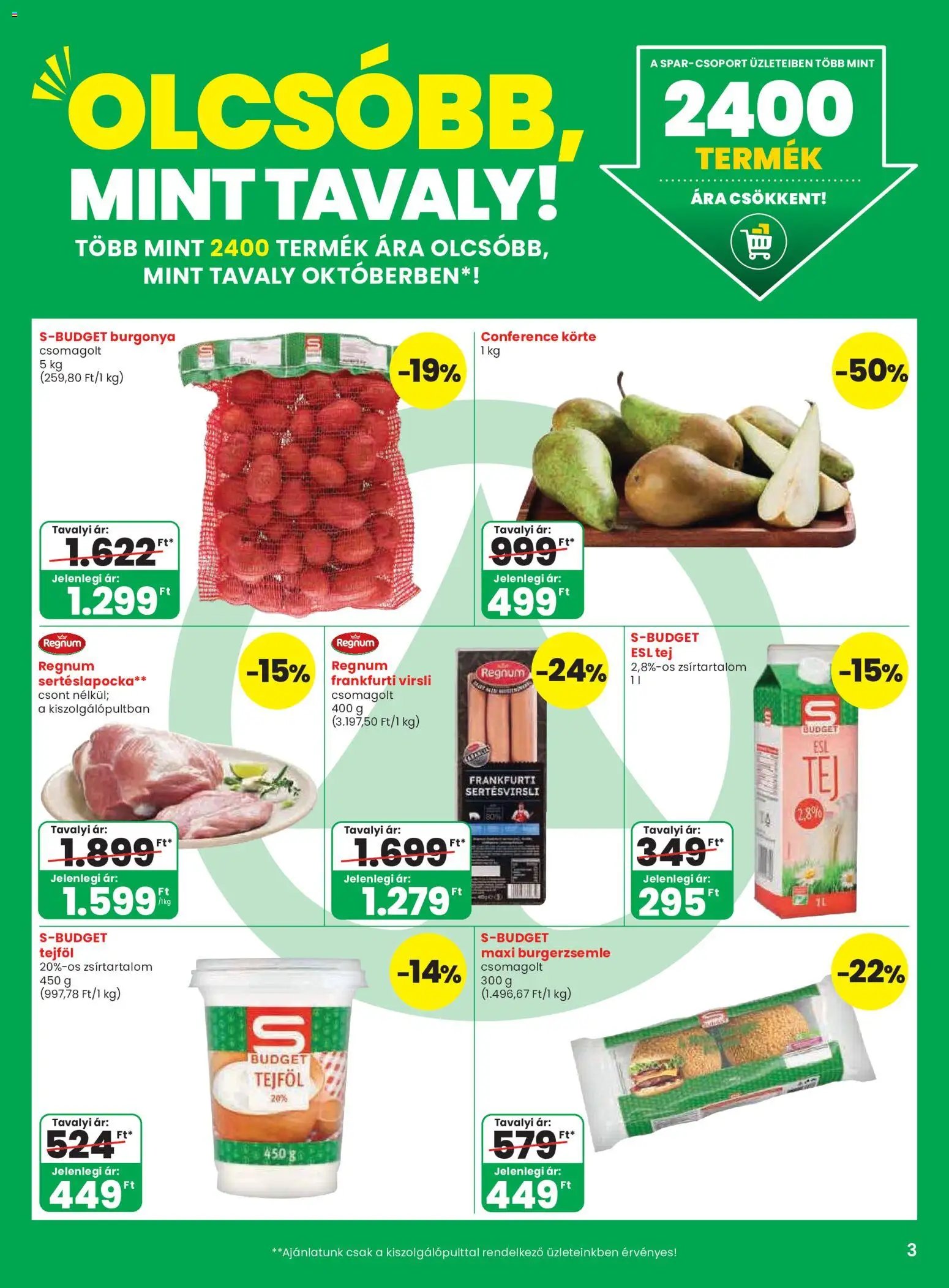 Spar újság 2026.10.08. Spar akciós újság