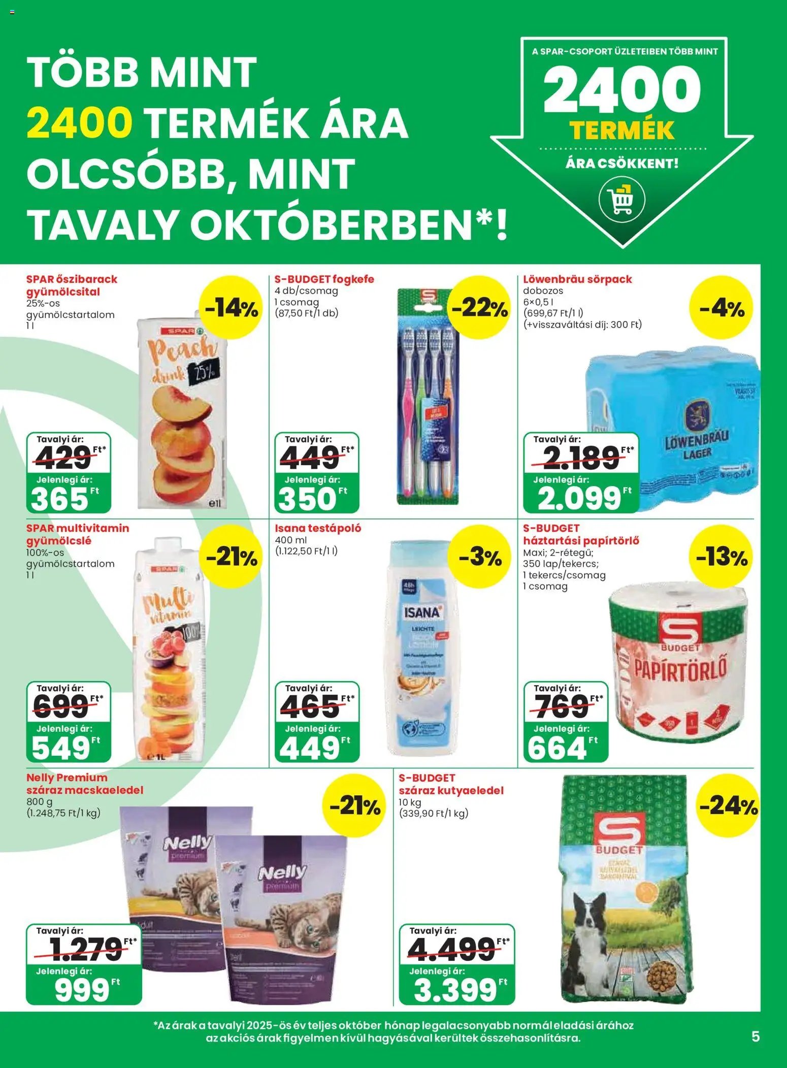 Spar újság 2026.10.08. Spar akciós újság