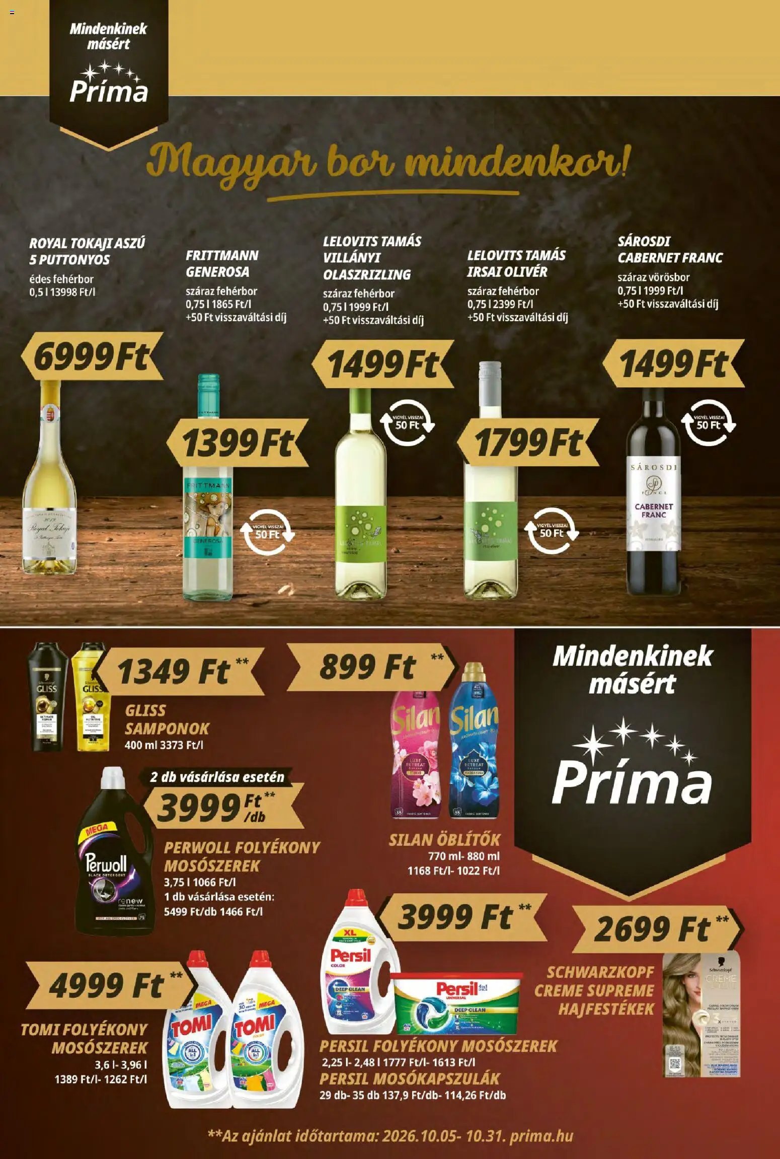 CBA Príma újság 2026.10.08. CBA Príma akciós újság