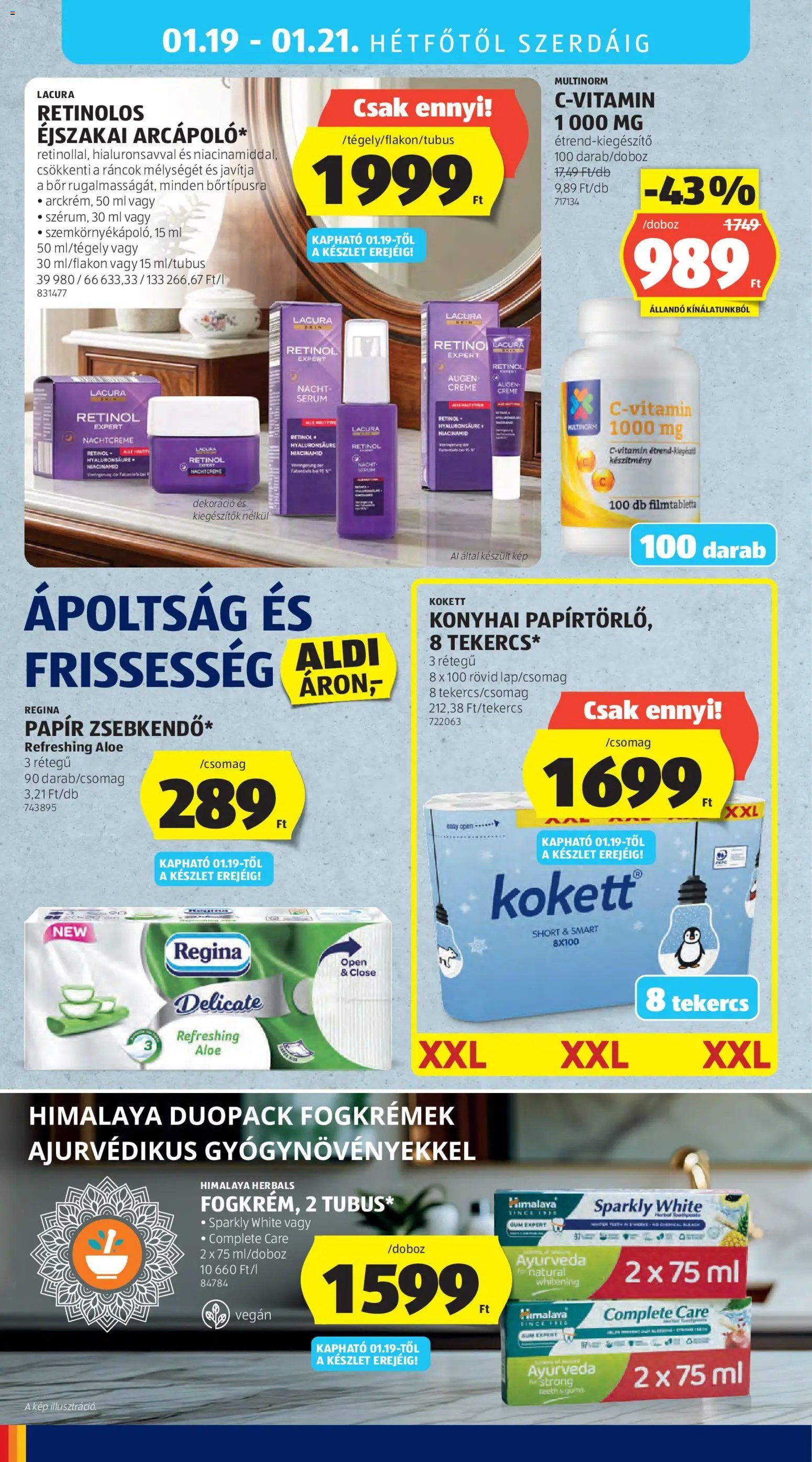 Aldi újság 2026.01.15. Középső sor termékei (2026-01-15 - 2026-01-21)