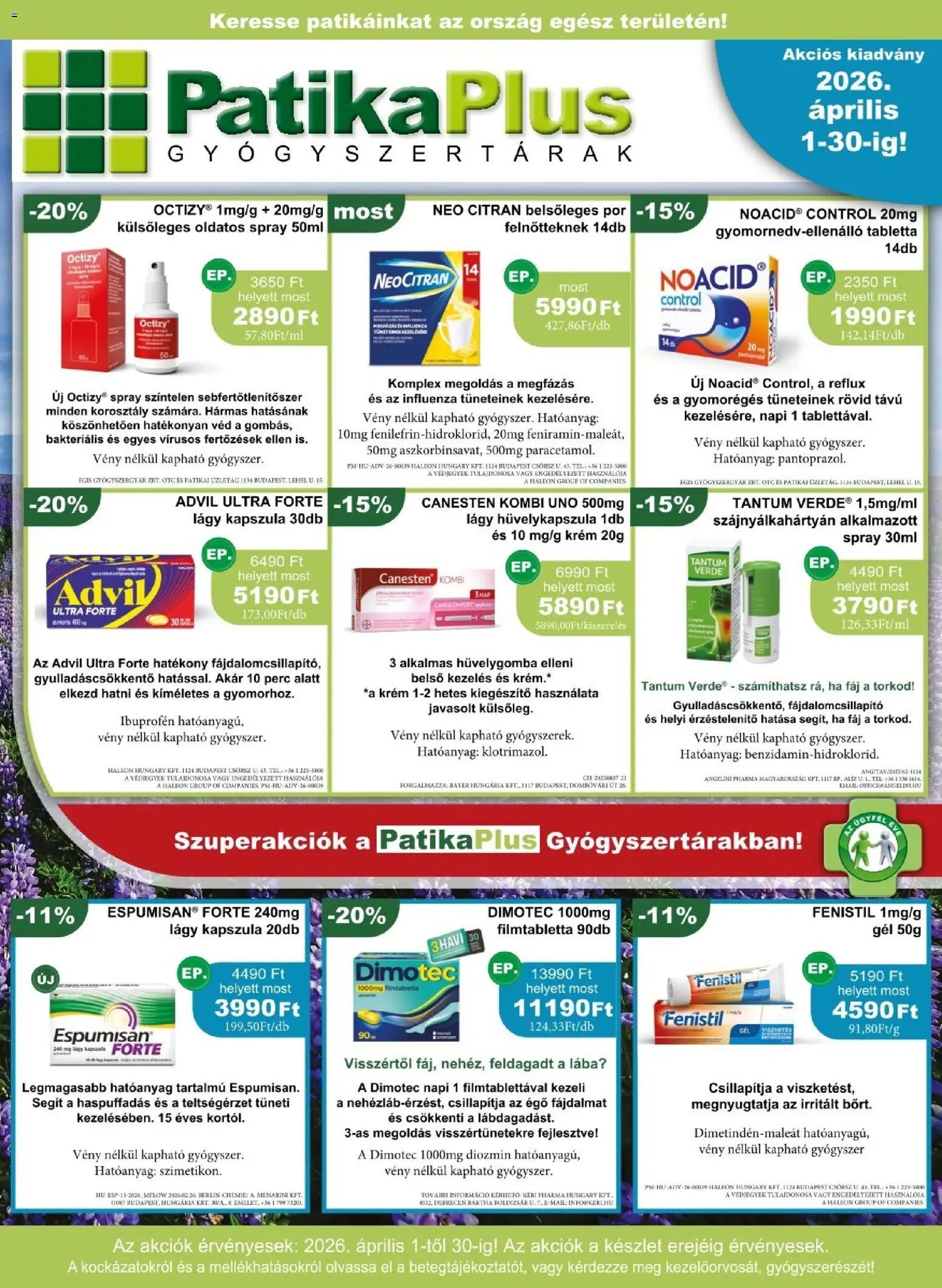 PatikaPlus újság 2026.04.01. PatikaPlus akciós újság (2026-04-01 - 2026-04-30)