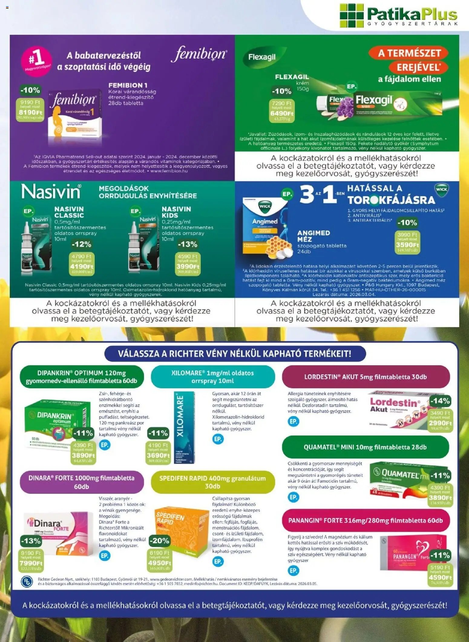 PatikaPlus újság 2026.04.01. PatikaPlus akciós újság (2026-04-01 - 2026-04-30)