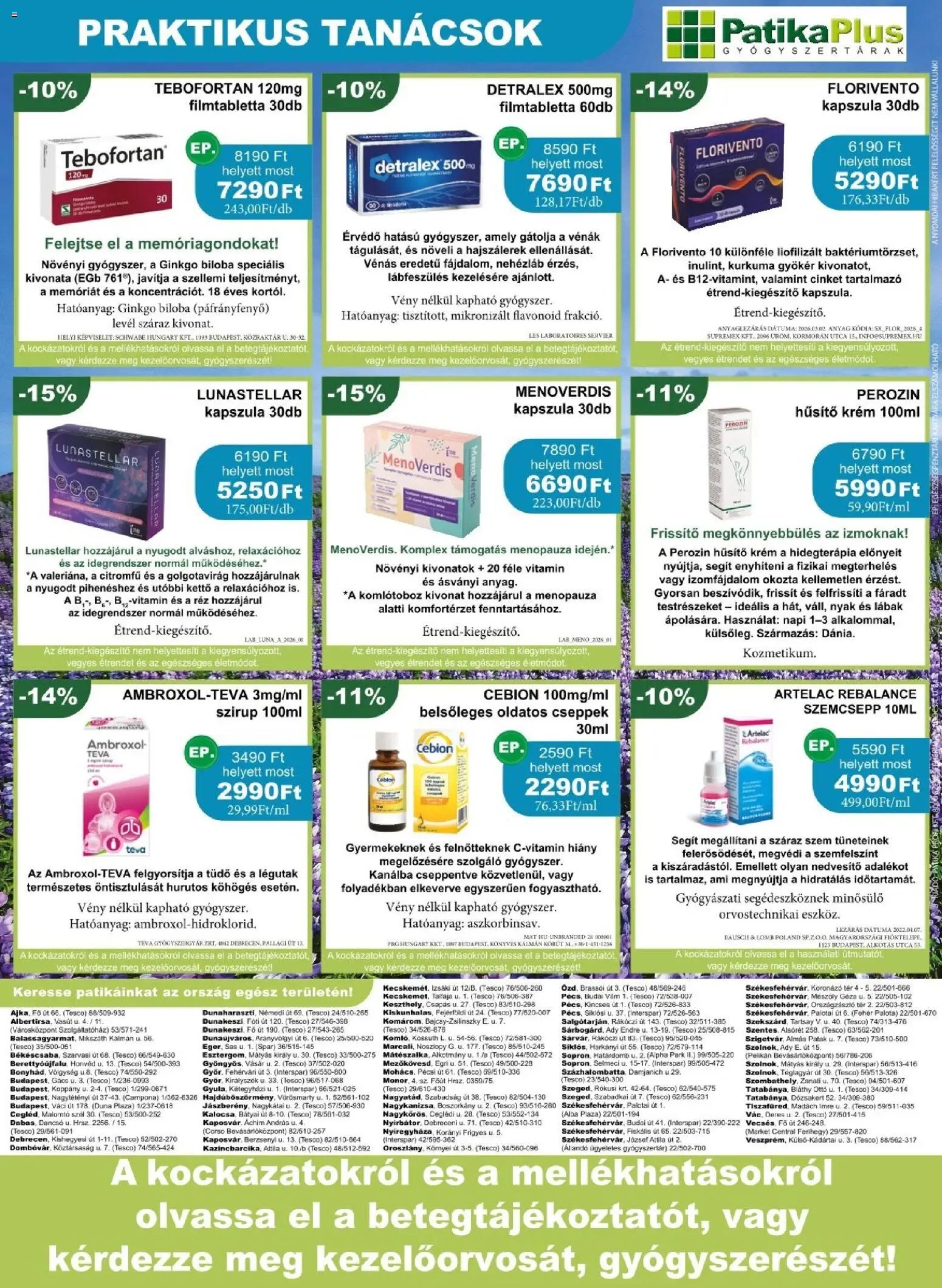 PatikaPlus újság 2026.04.01. PatikaPlus akciós újság (2026-04-01 - 2026-04-30)
