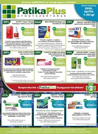 PatikaPlus újság 2026.04.01. PatikaPlus akciós újság (2026-04-01 - 2026-04-30)