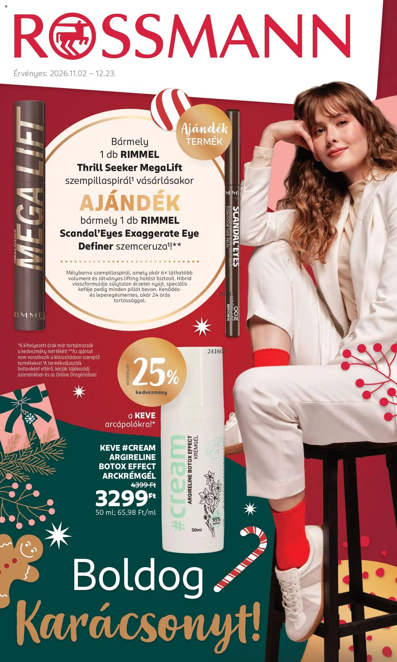 Rossmann Karácsony akciós újság 2026.11.02. -tól/től 🧑‍🎄❄️