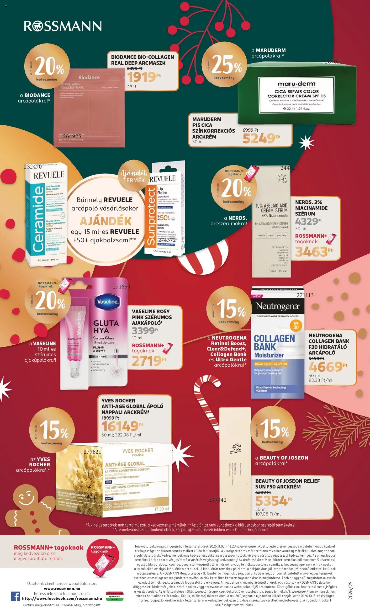 Rossmann Karácsony akciós újság 2026.11.02. -tól/től 🧑‍🎄❄️