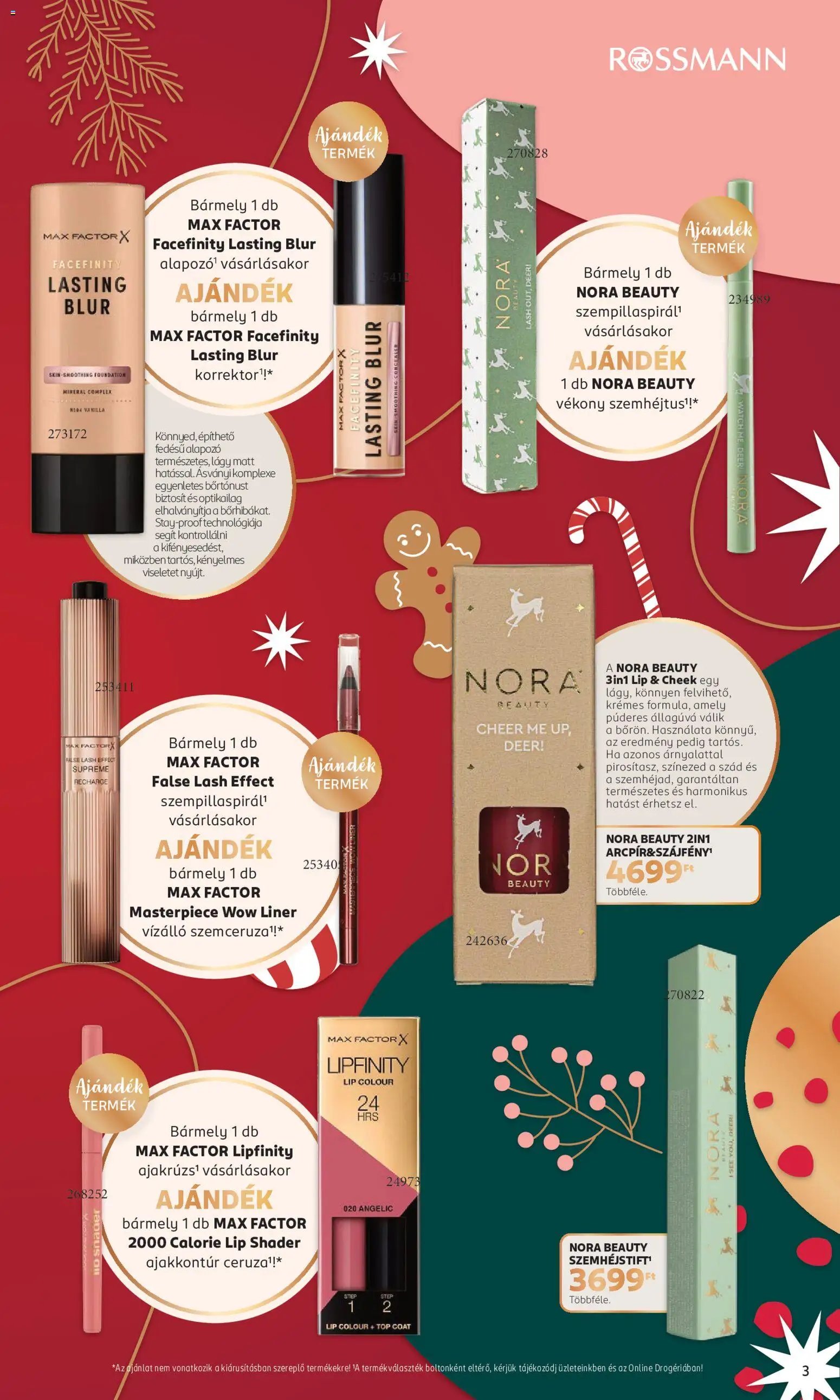 Rossmann Karácsony akciós újság 2026.11.02. -tól/től 🧑‍🎄❄️