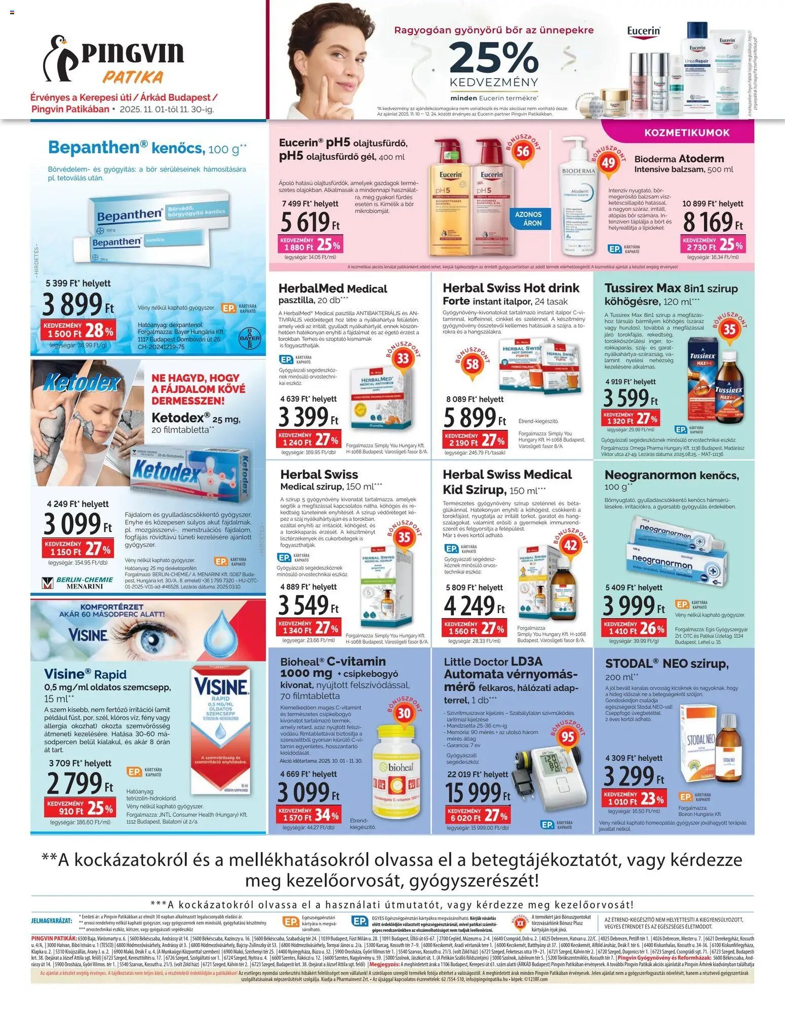 Pingvin Patika újság 2025.11.01. Pingvin Árhírek Extra (2025-11-01 - 2025-11-30)