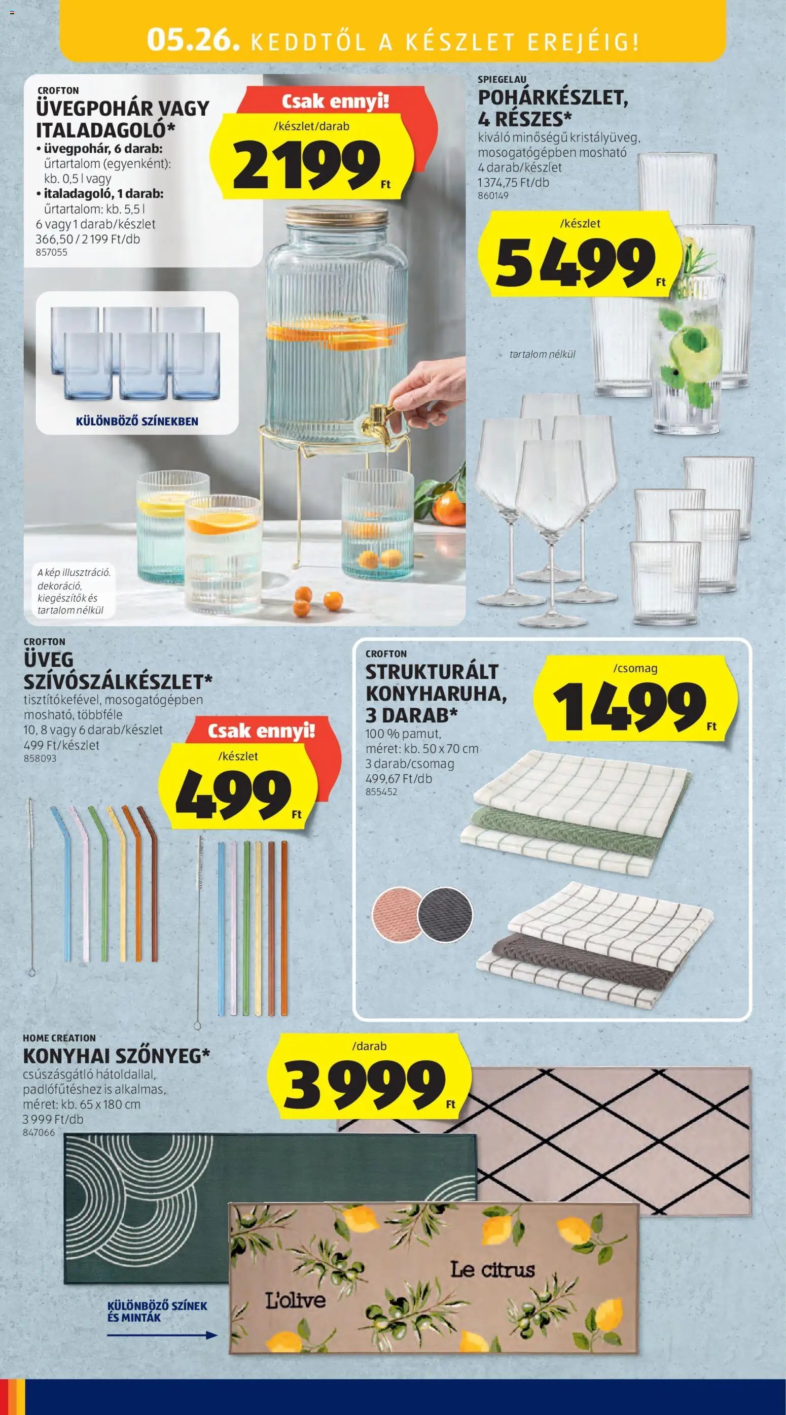 Aldi újság 2026.05.21. Aldi Középső sor termékei (2026-05-21 - 2026-05-27)