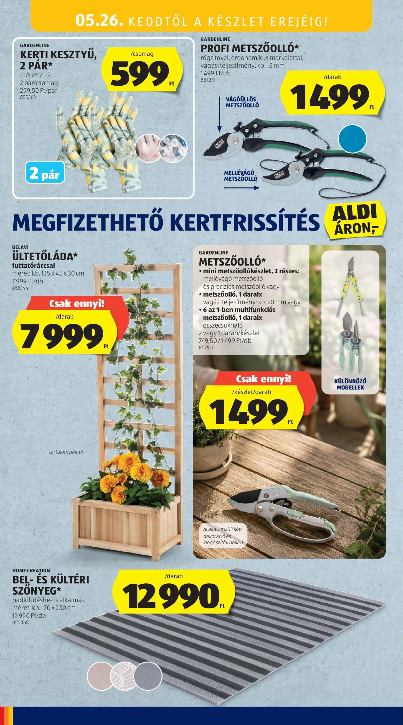 Aldi újság 2026.05.21. Aldi Középső sor termékei (2026-05-21 - 2026-05-27)