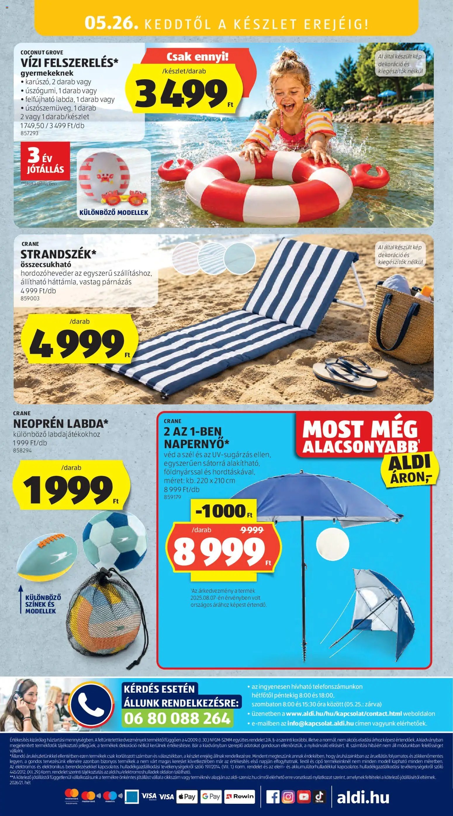Aldi újság 2026.05.21. Aldi Középső sor termékei (2026-05-21 - 2026-05-27)