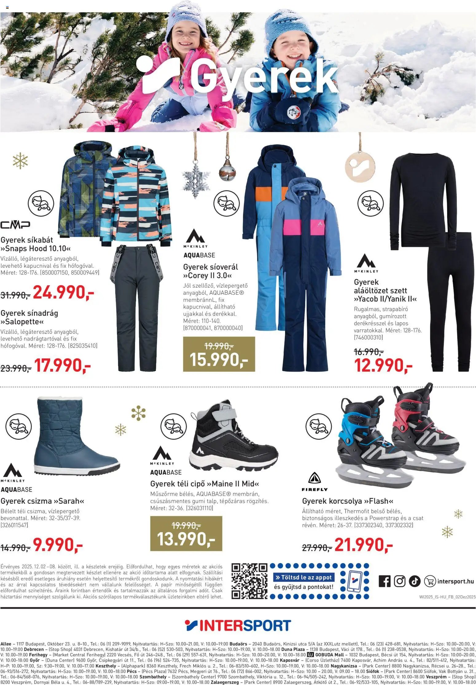 Intersport újság 2025.12.02. Akciós újság Intersport (2025-12-02 - 2025-12-08)